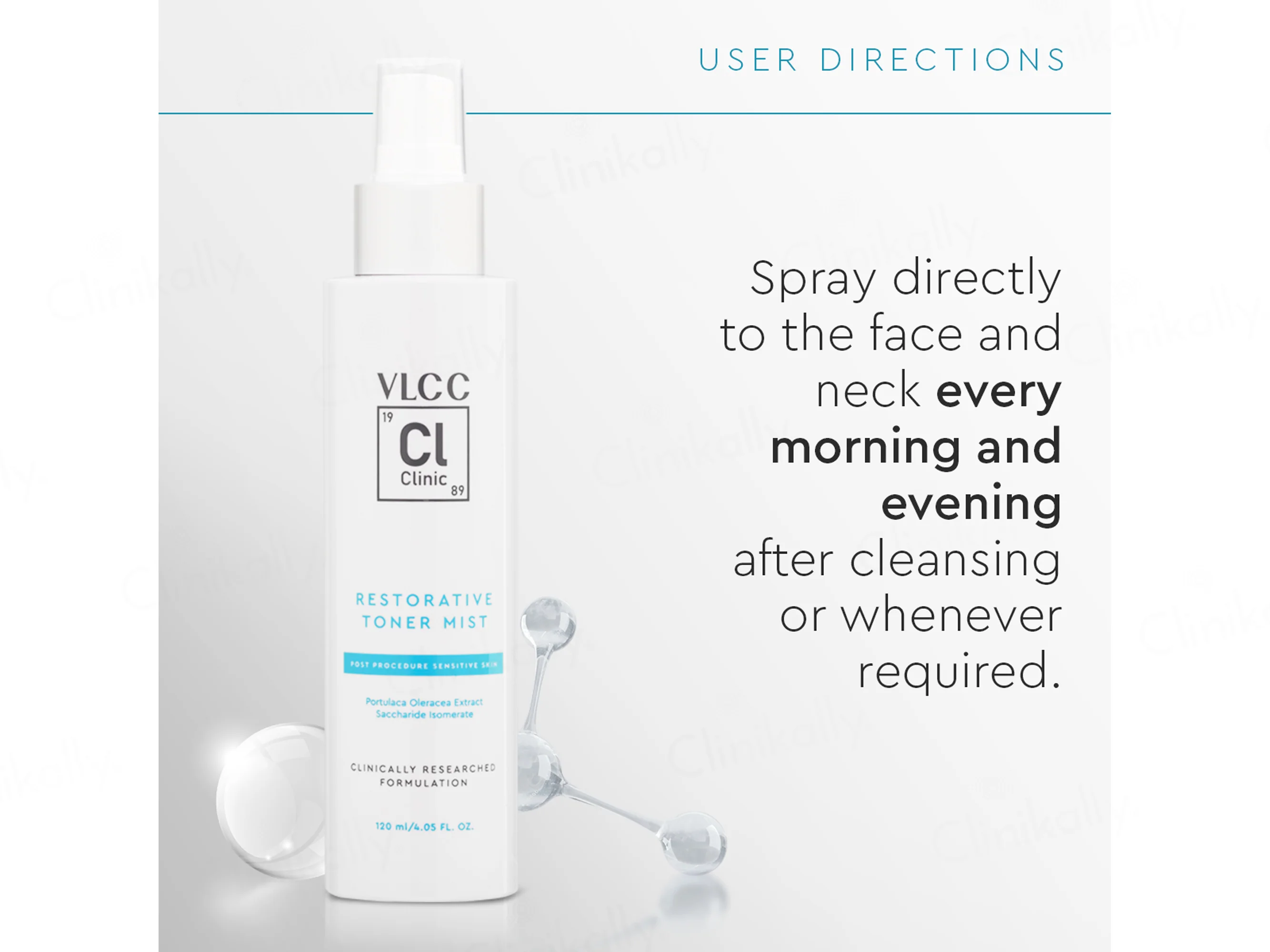 VLCC Clinic Restorative Toner Mist For Sensitive Skin - Image 5