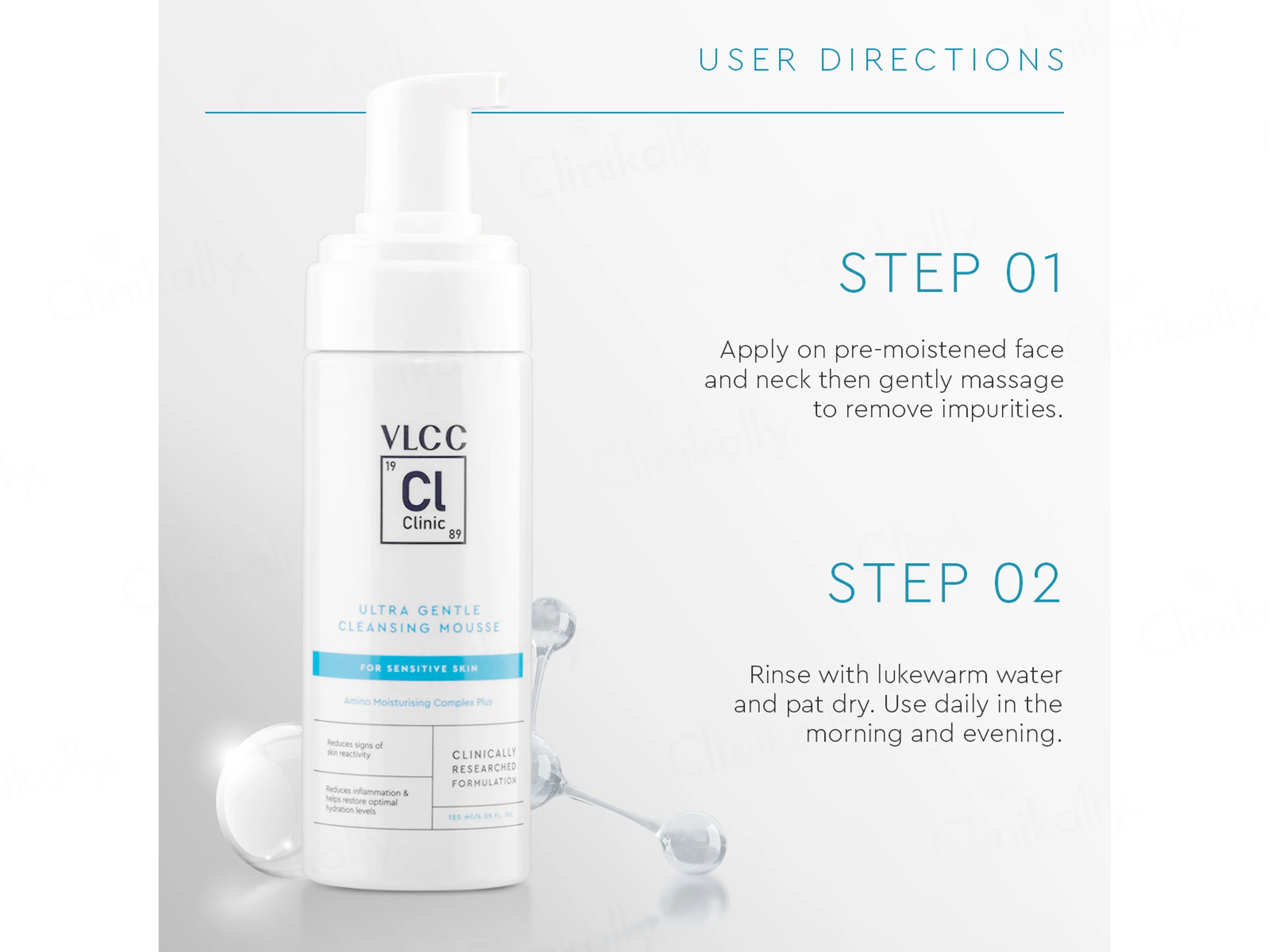 VLCC Clinic Ultra Gentle Cleansing Mousse For Sensitive Skin - Image 5