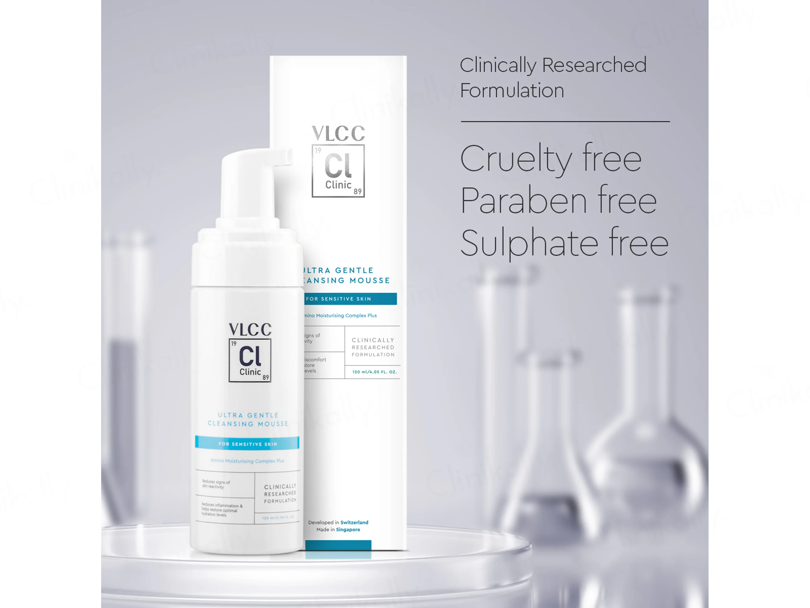 VLCC Clinic Ultra Gentle Cleansing Mousse For Sensitive Skin - Image 6