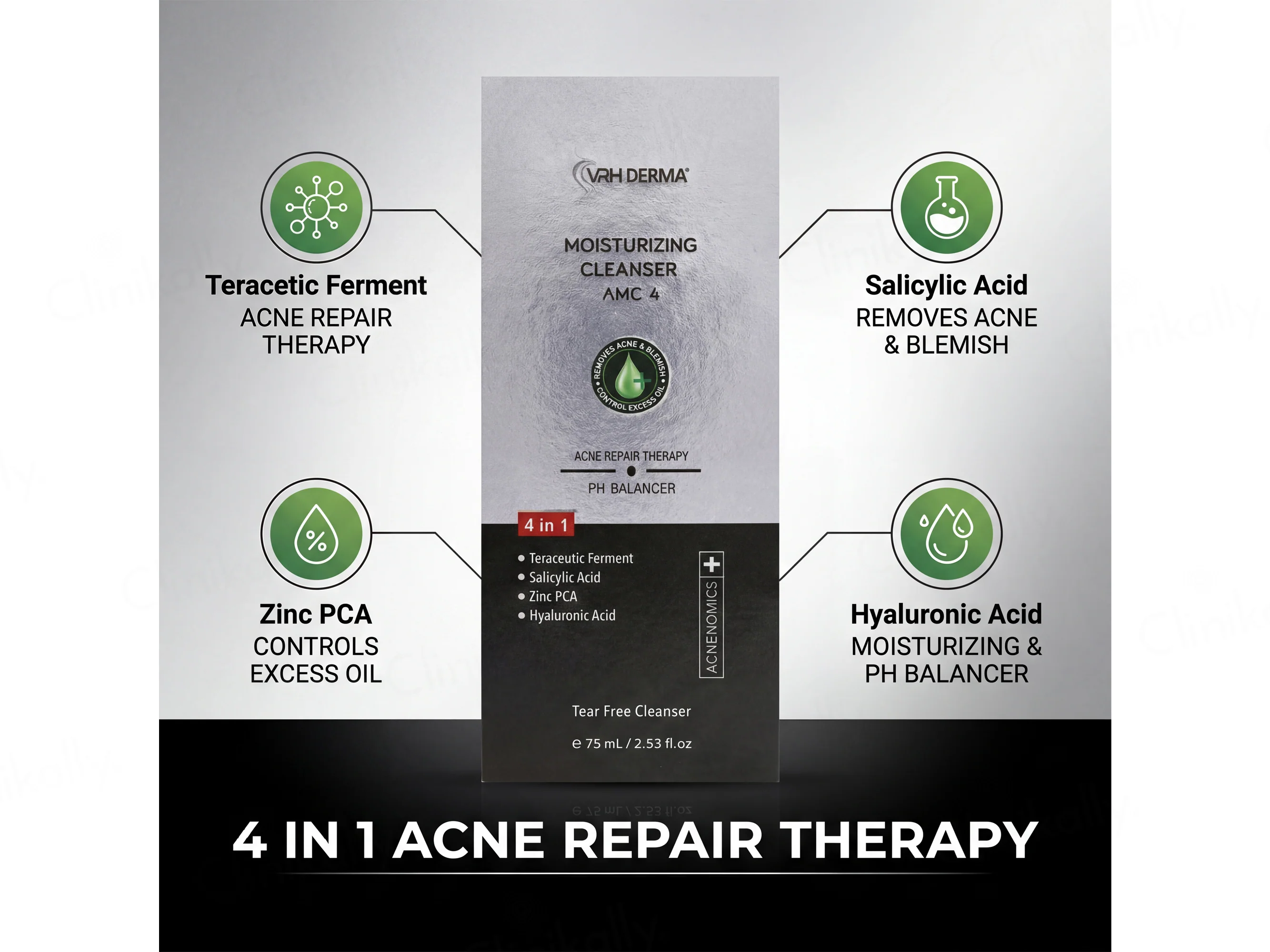 VRH 4 In 1 AMC 4+ Acne Moisturizing Cleanser - Image 3