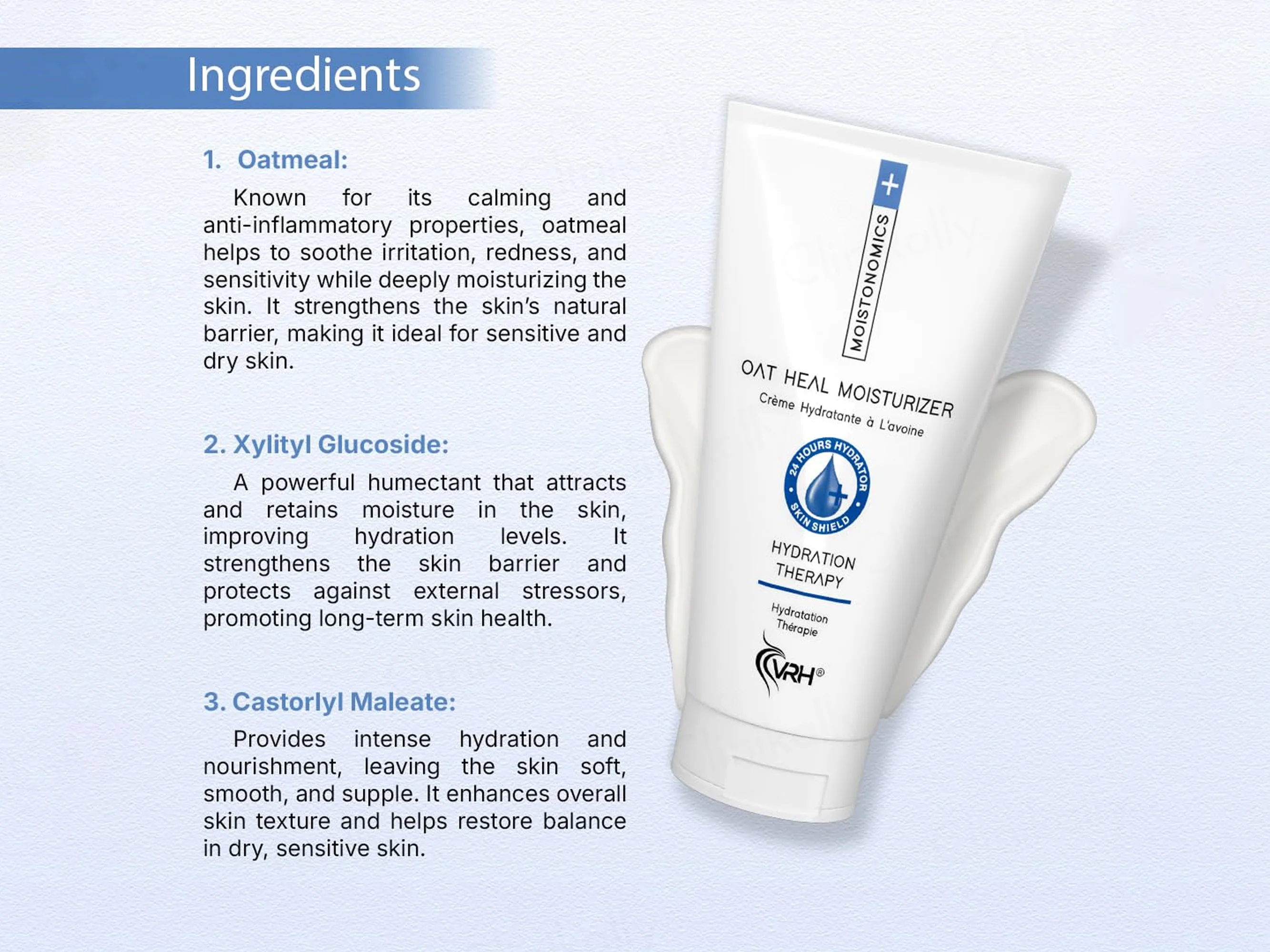 VRH Oat Heal Hydration Therapy Moisturizer Lotion - Image 3