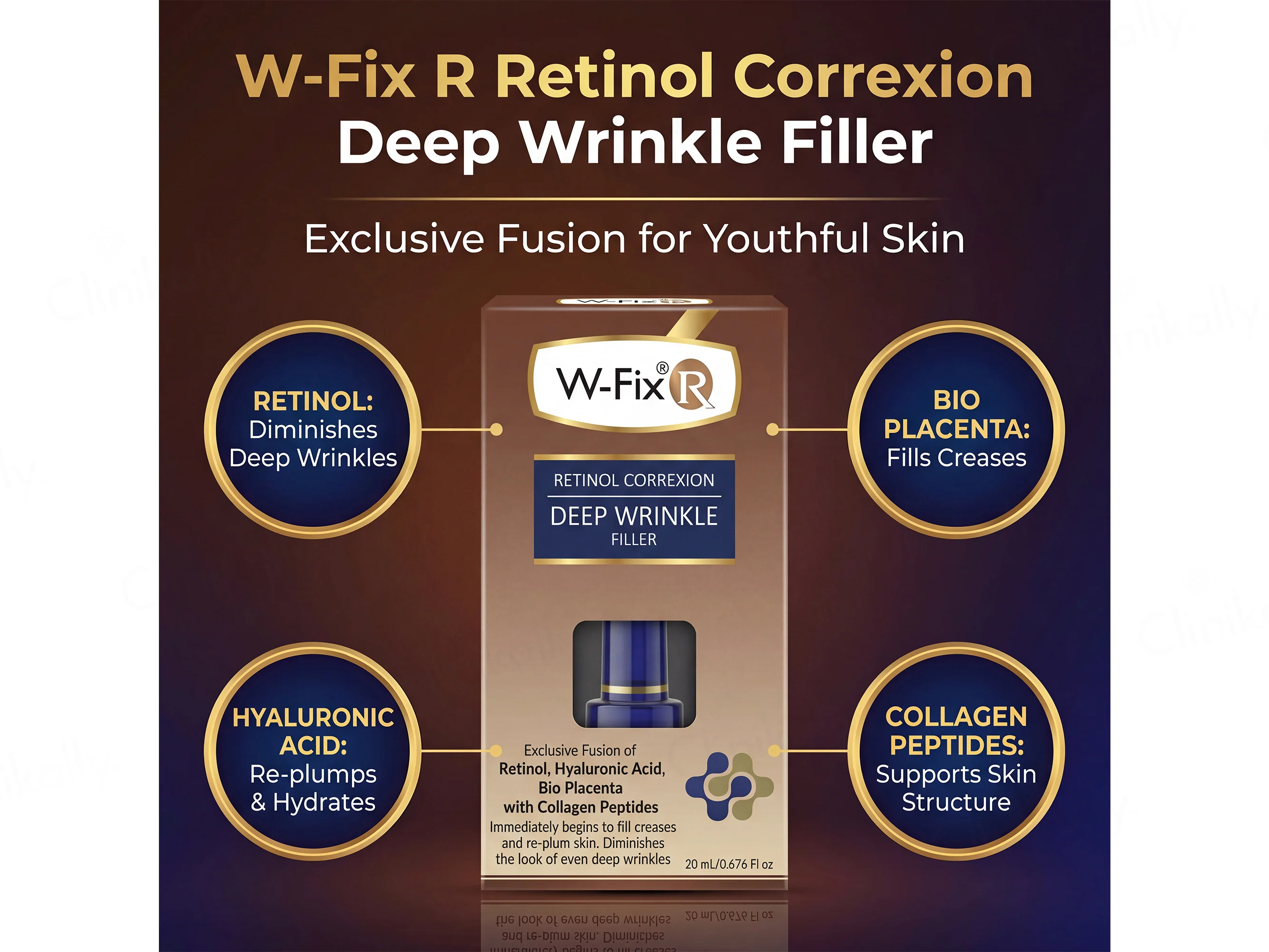 W-Fix R Retinol Correxion Deep Wrinkle Filler Serum - Image 2