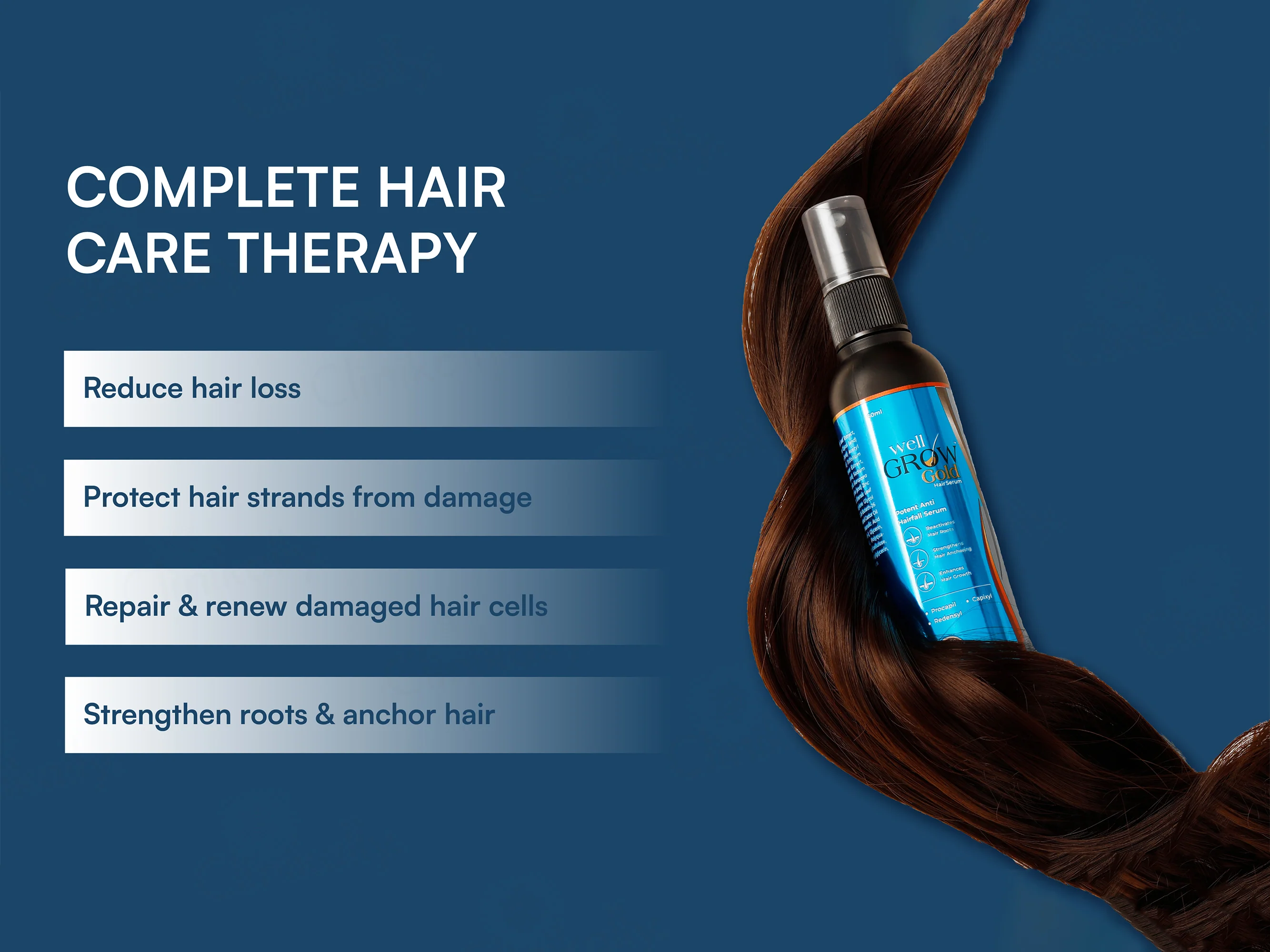 Well Grow Gold Anti-Hairfall Hair Serum - Image 4