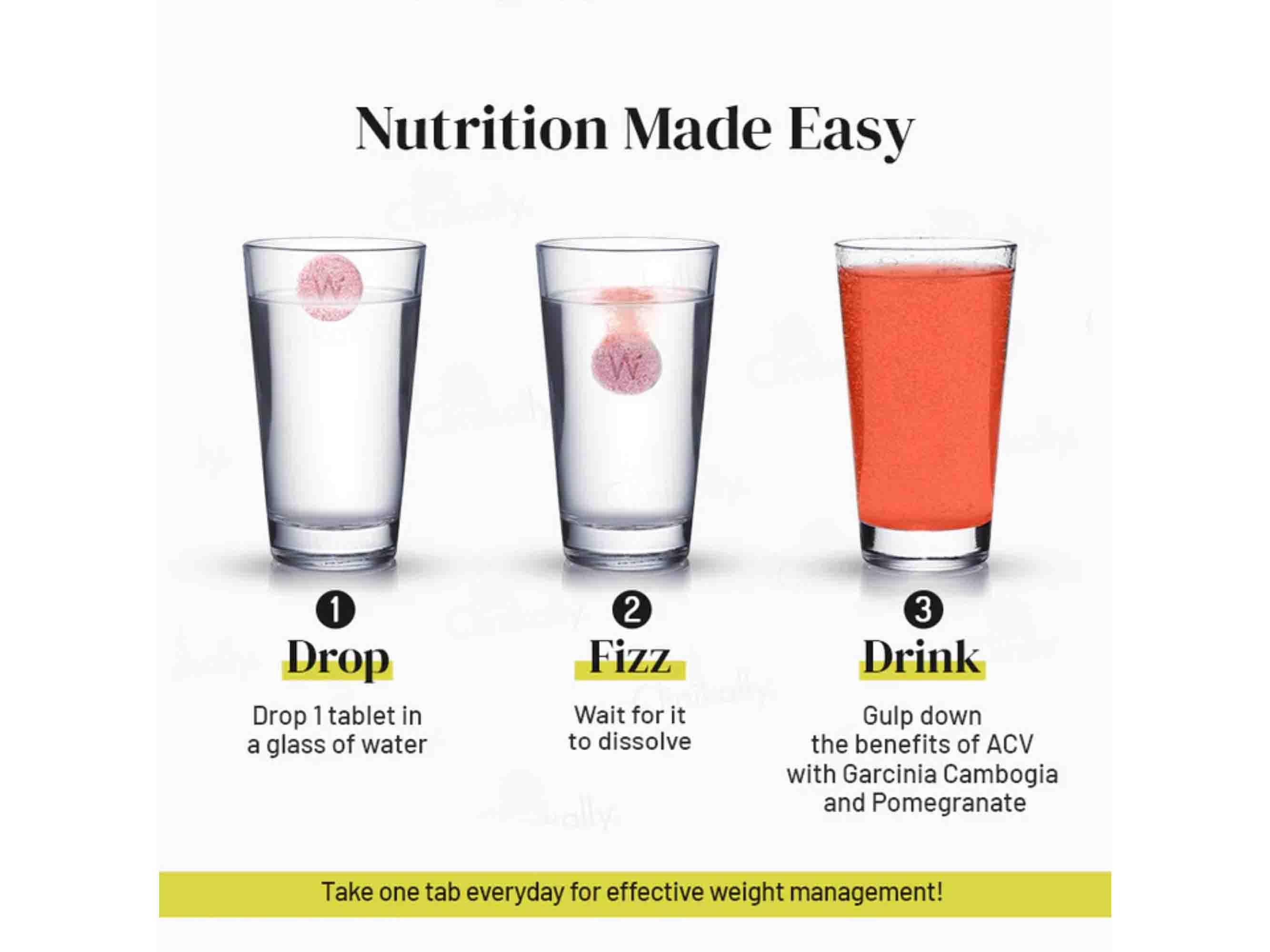 Wellbeing Nutrition Apple Cider Vinegar with Garcinia Cambogia & Pomegranate Tablet - Image 6