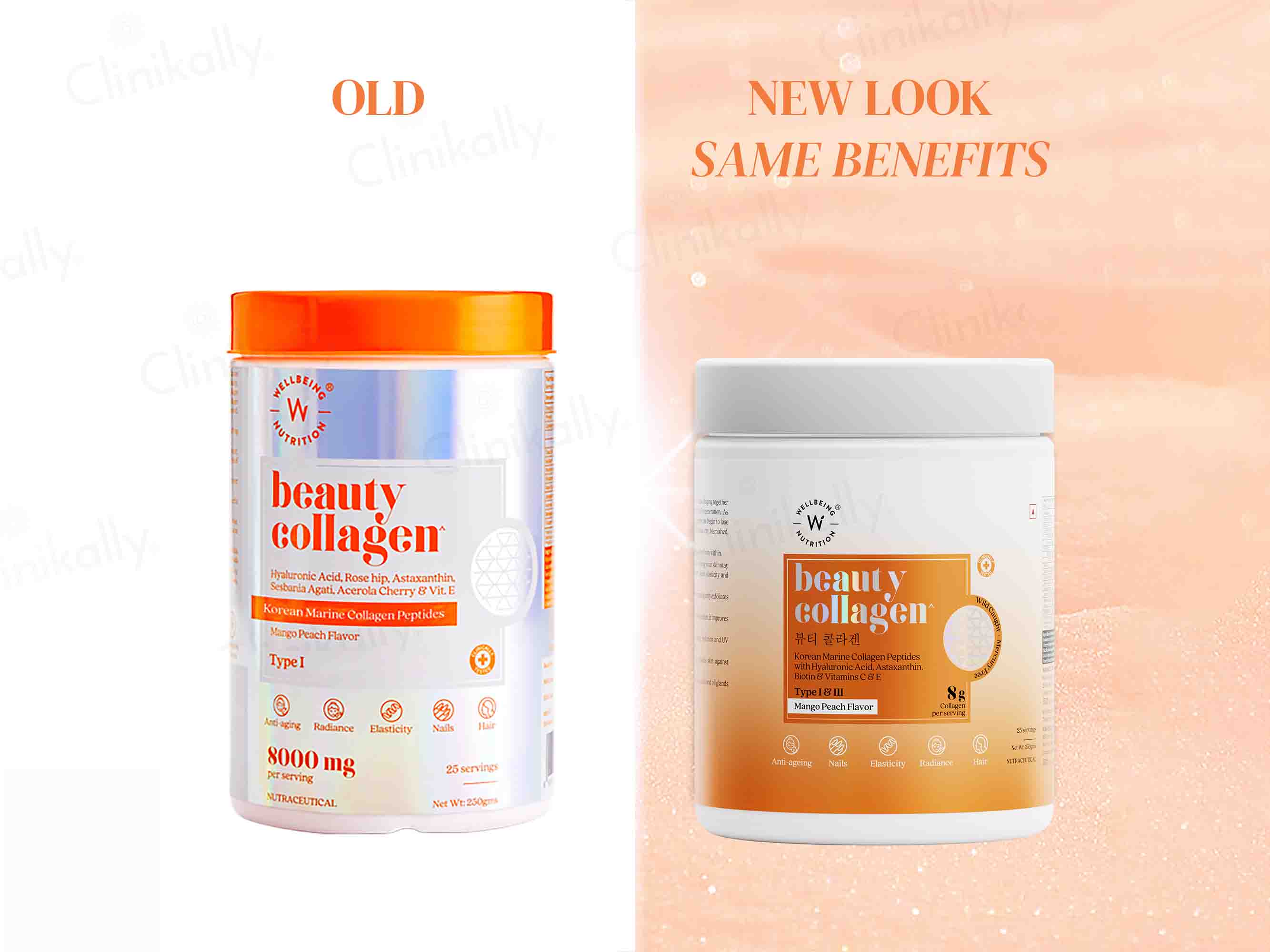 Wellbeing Nutrition Beauty Korean Marine Collagen Powder - Mango Peach Flavour - Image 7