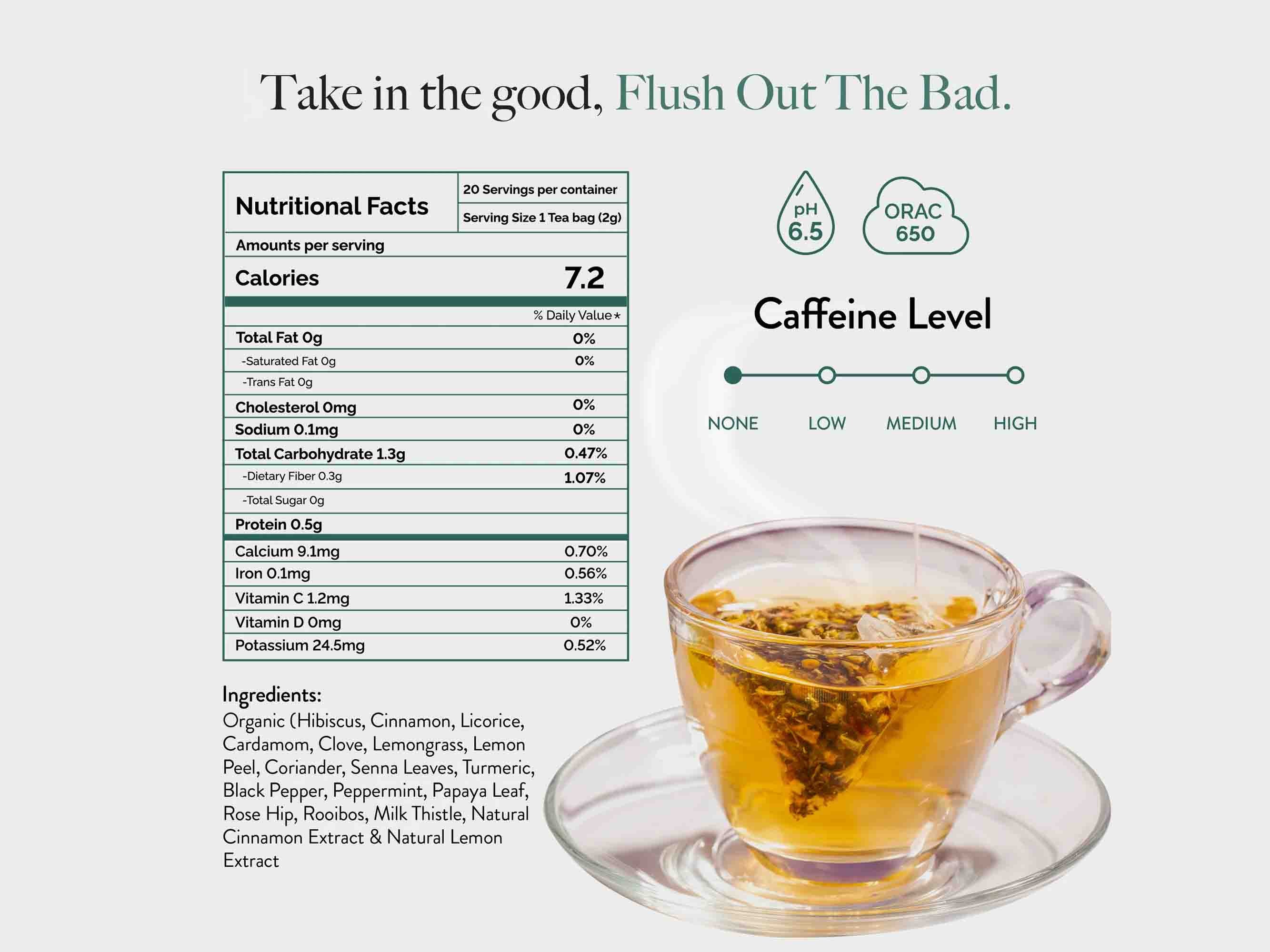 Wellbeing Nutrition Cleanse Adaptogenic Herbal Tea - Image 3