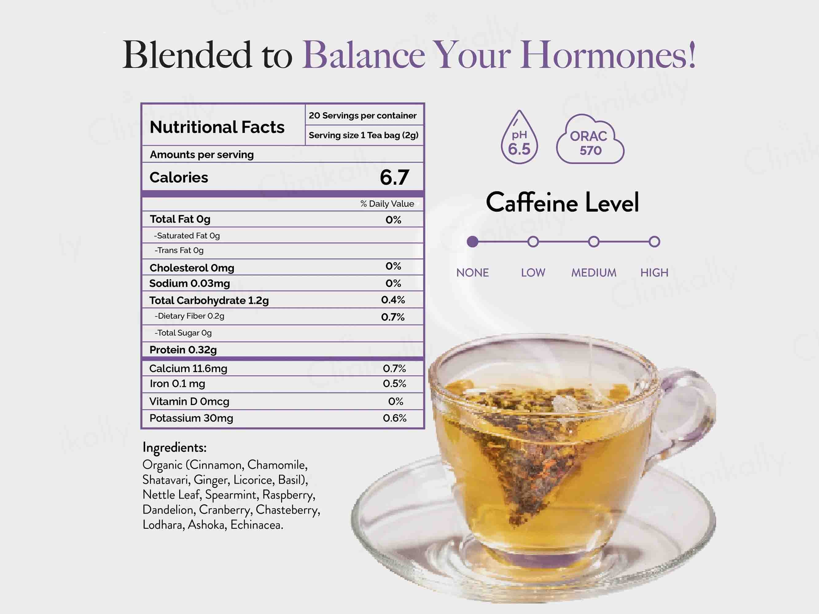Wellbeing Nutrition Her Care Adaptogenic Herbal Tea - Image 3