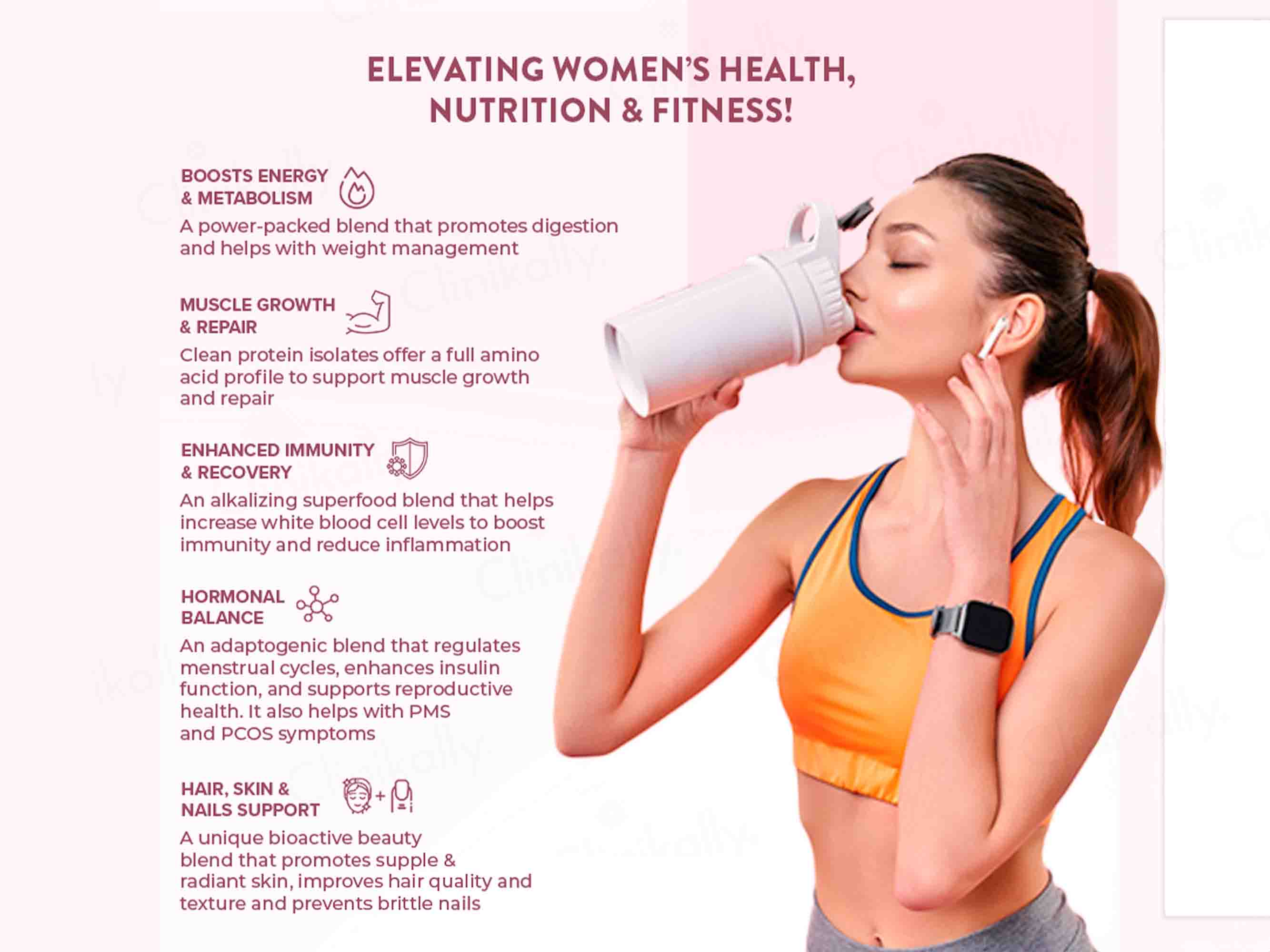 Wellbeing Nutrition Her Superfood Plant Protein Powder For Women - Chocolate Peanut Butter Flavour - Image 4