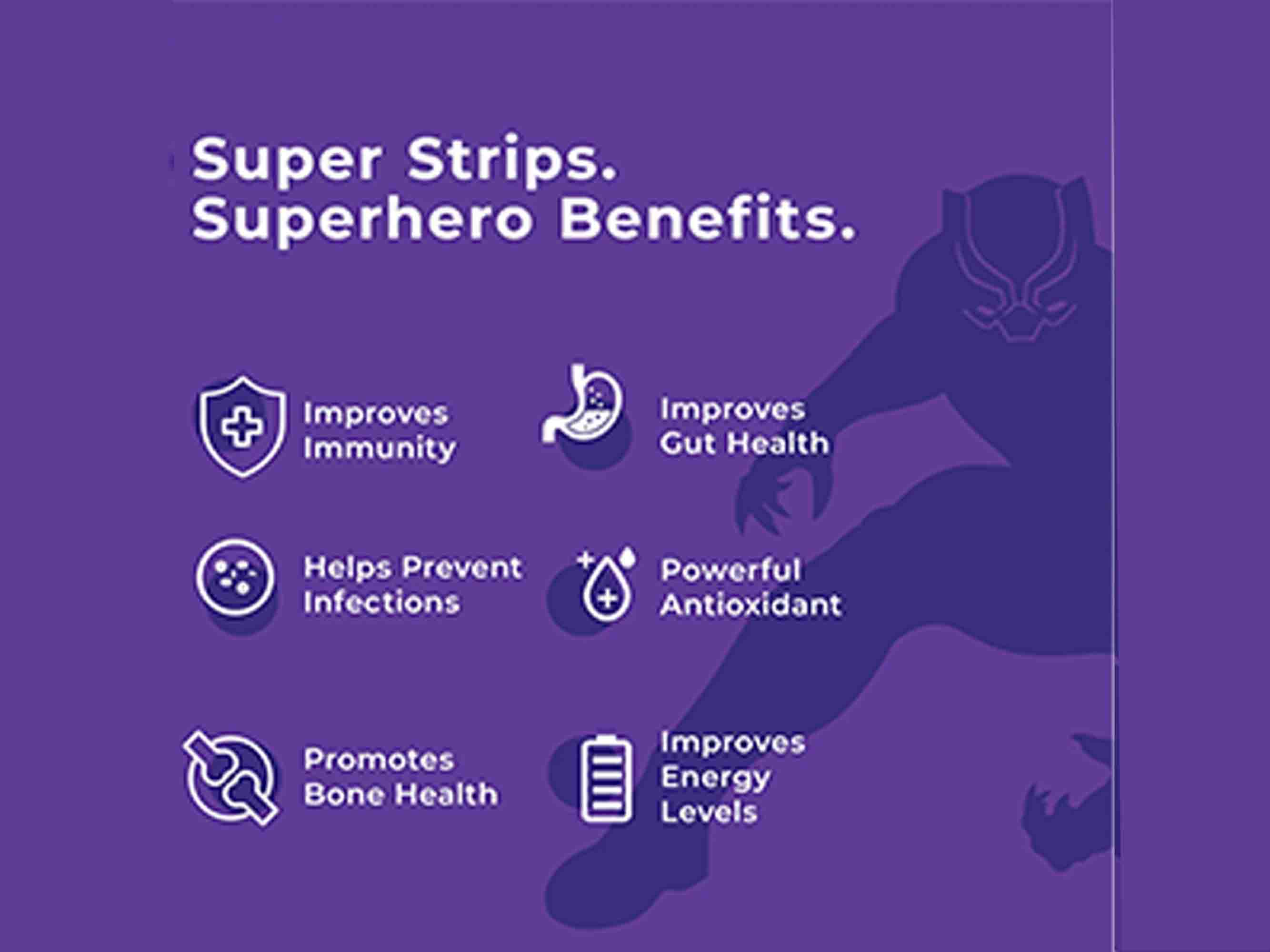 Wellbeing Nutrition Melts Into Advanced Immunity Oral Strip - Valencia Orange (Black Panther) - Image 4