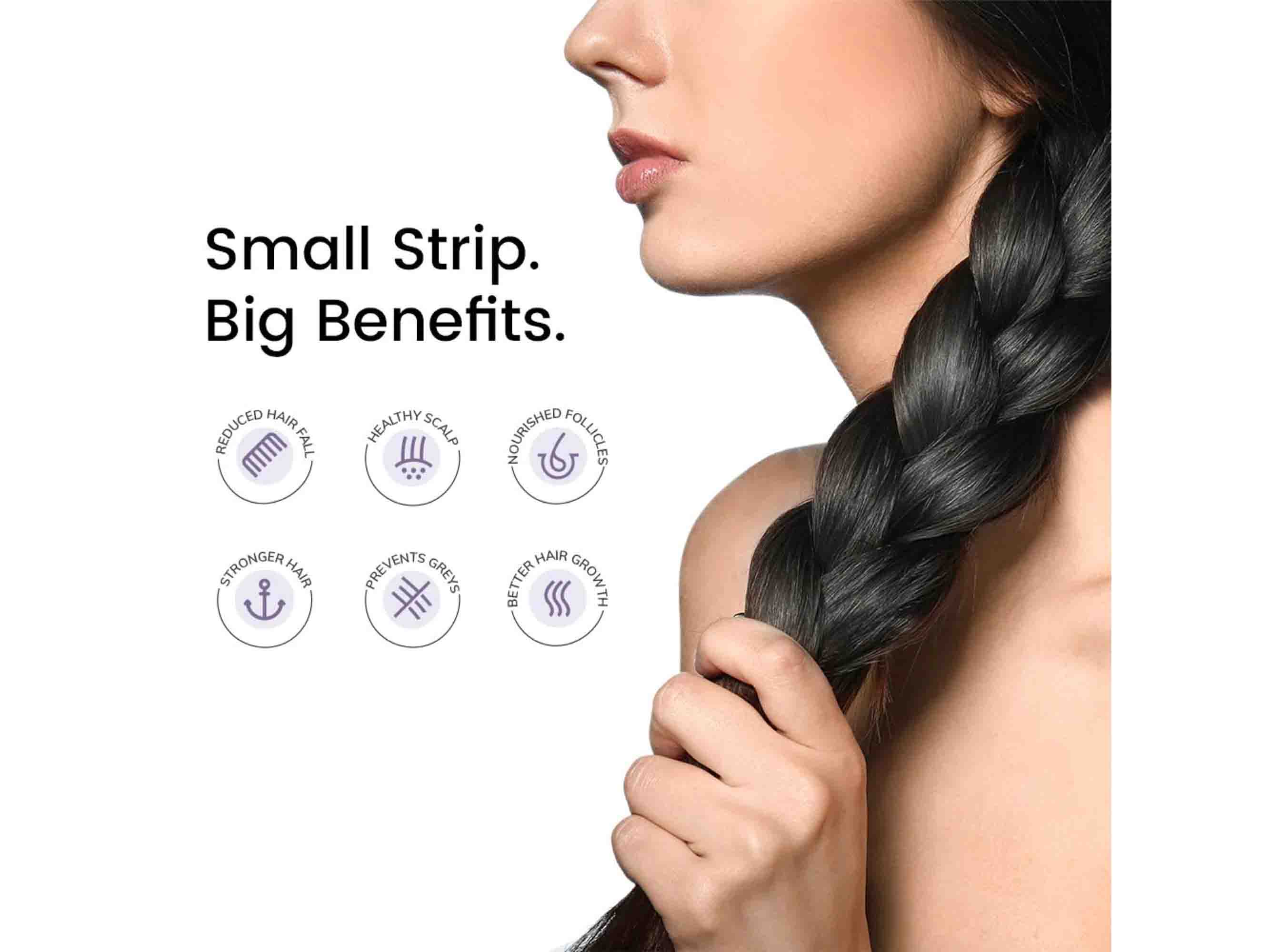 Wellbeing Nutrition Melts Into Healthy Hair Oral Strip - Tropical Watermelon Flavour - Image 4