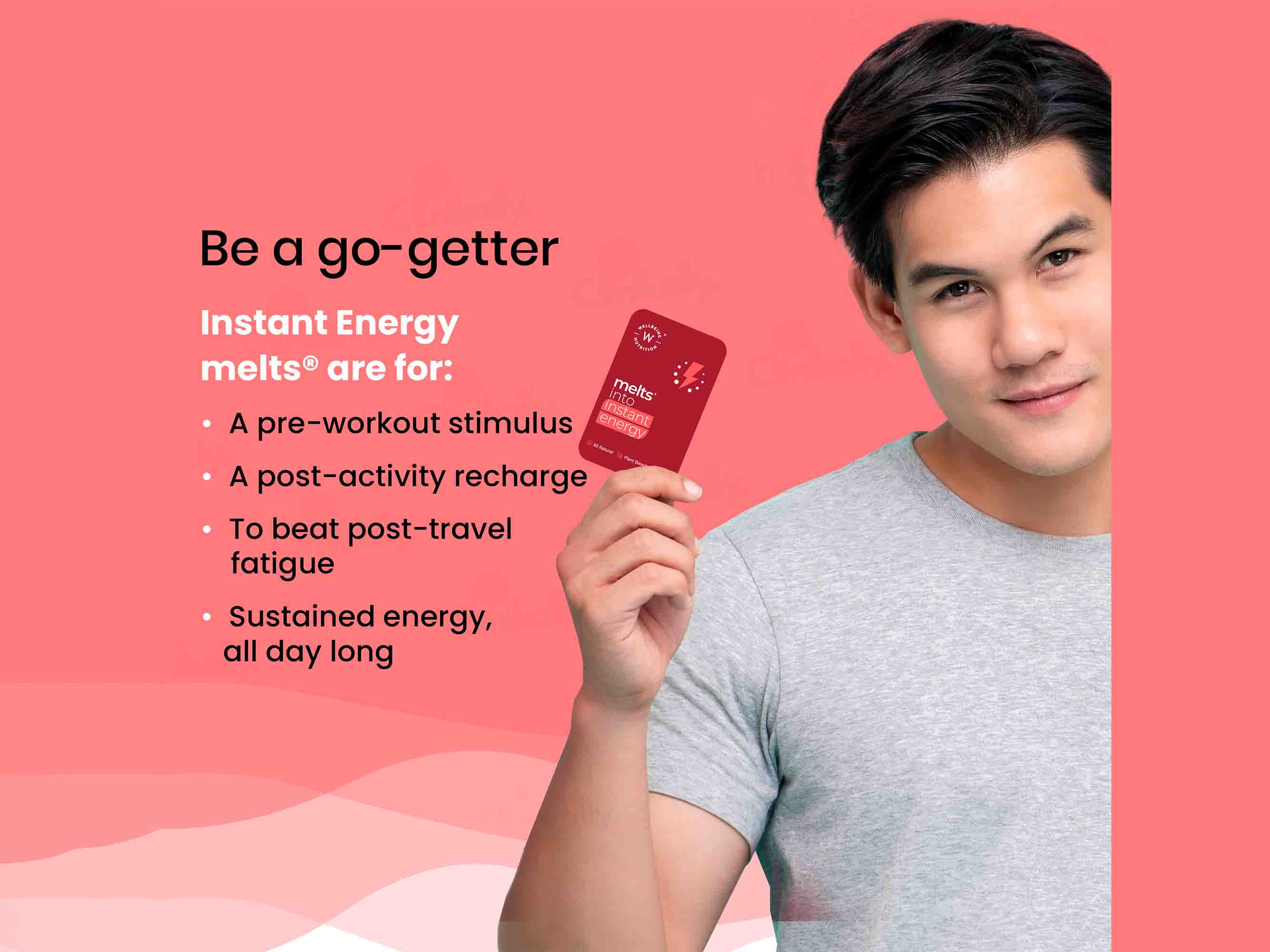 Wellbeing Nutrition Melts Into Instant Energy Oral Strip - Strawberry Mint Flavour - Image 6
