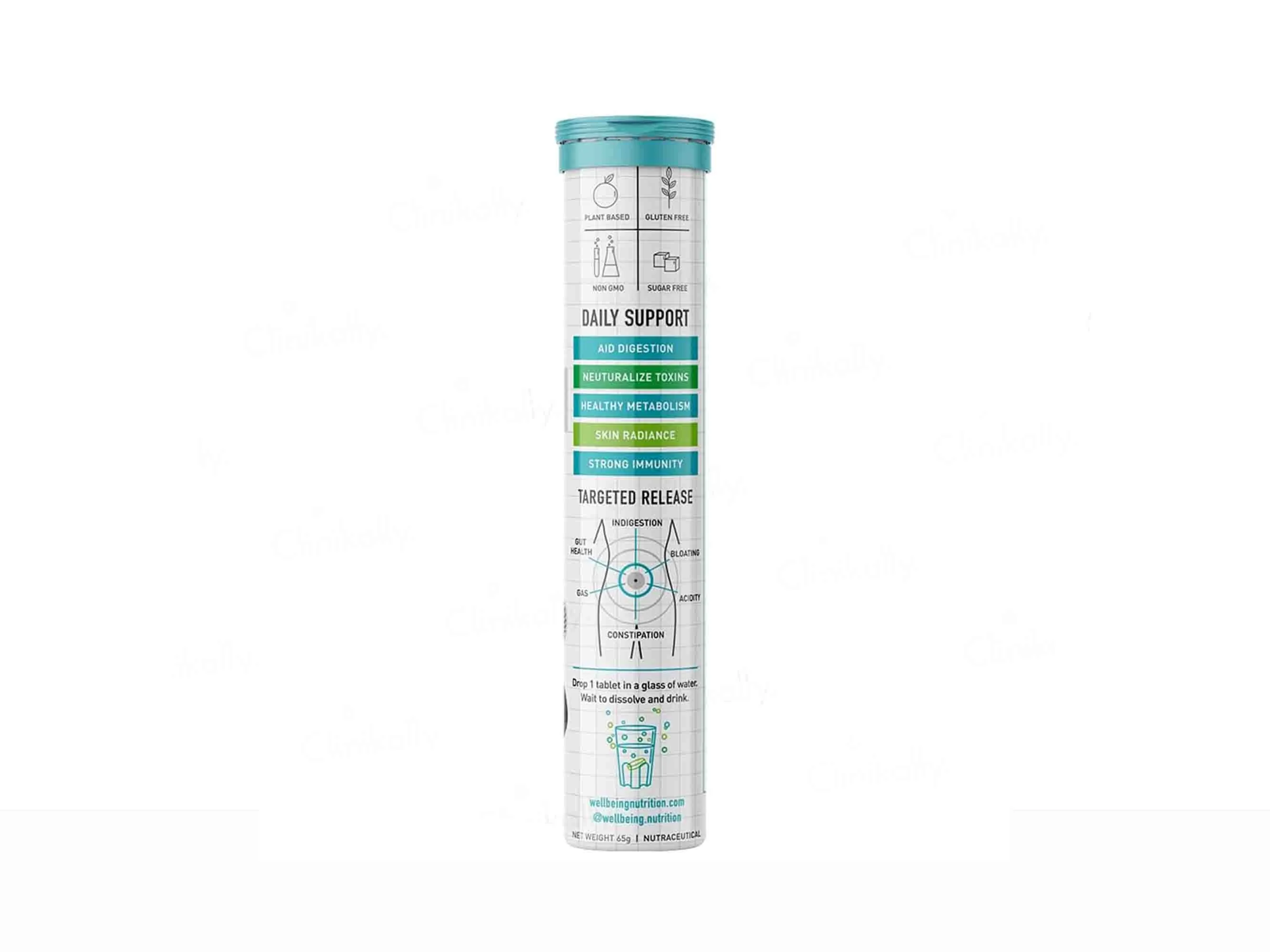 Wellbeing Nutrition Probiotic + Prebiotic Tablet - Green Apple & Peppermint Flavour - Image 3