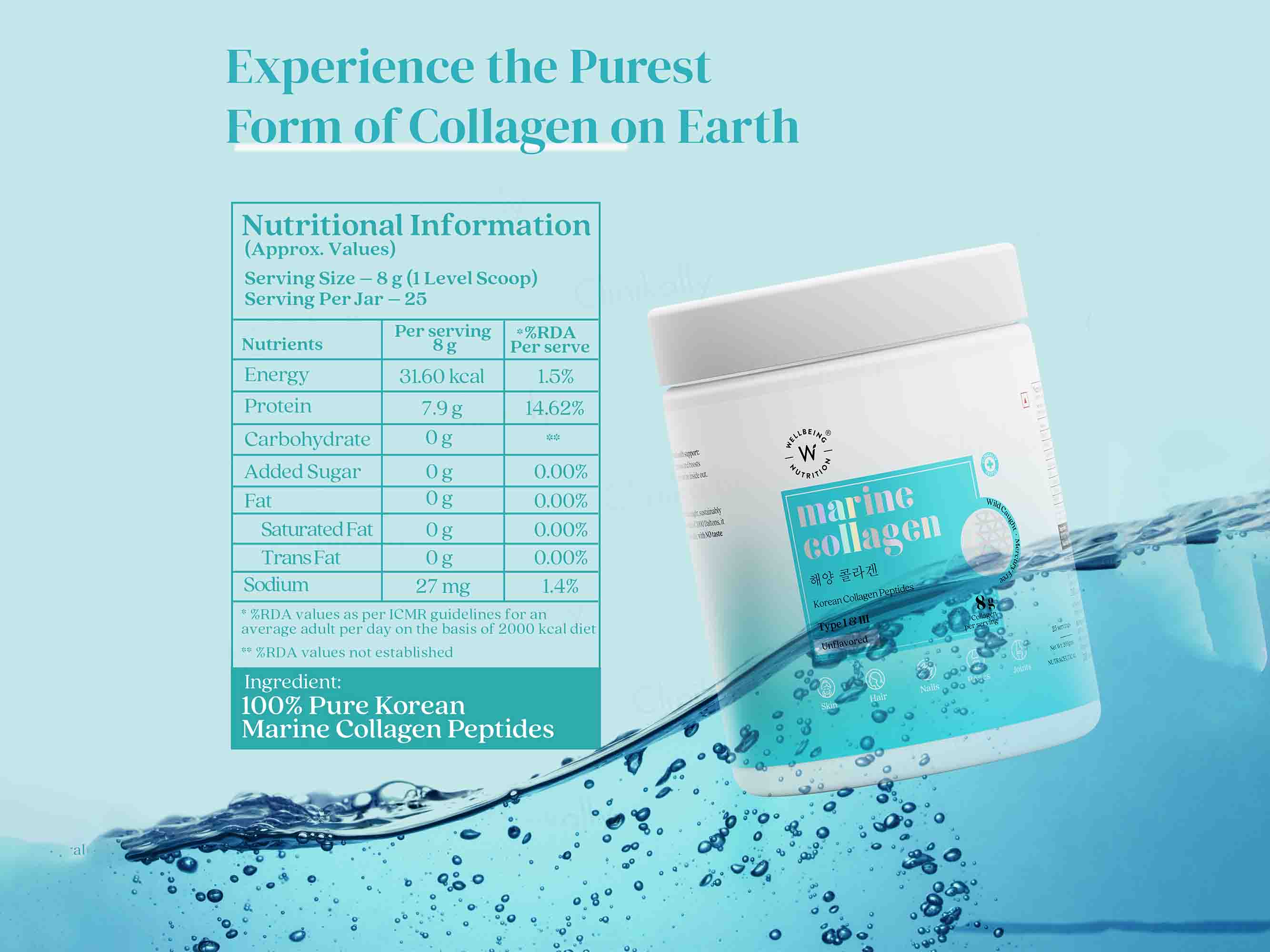 Wellbeing Nutrition Korean Marine Collagen Powder - Image 3