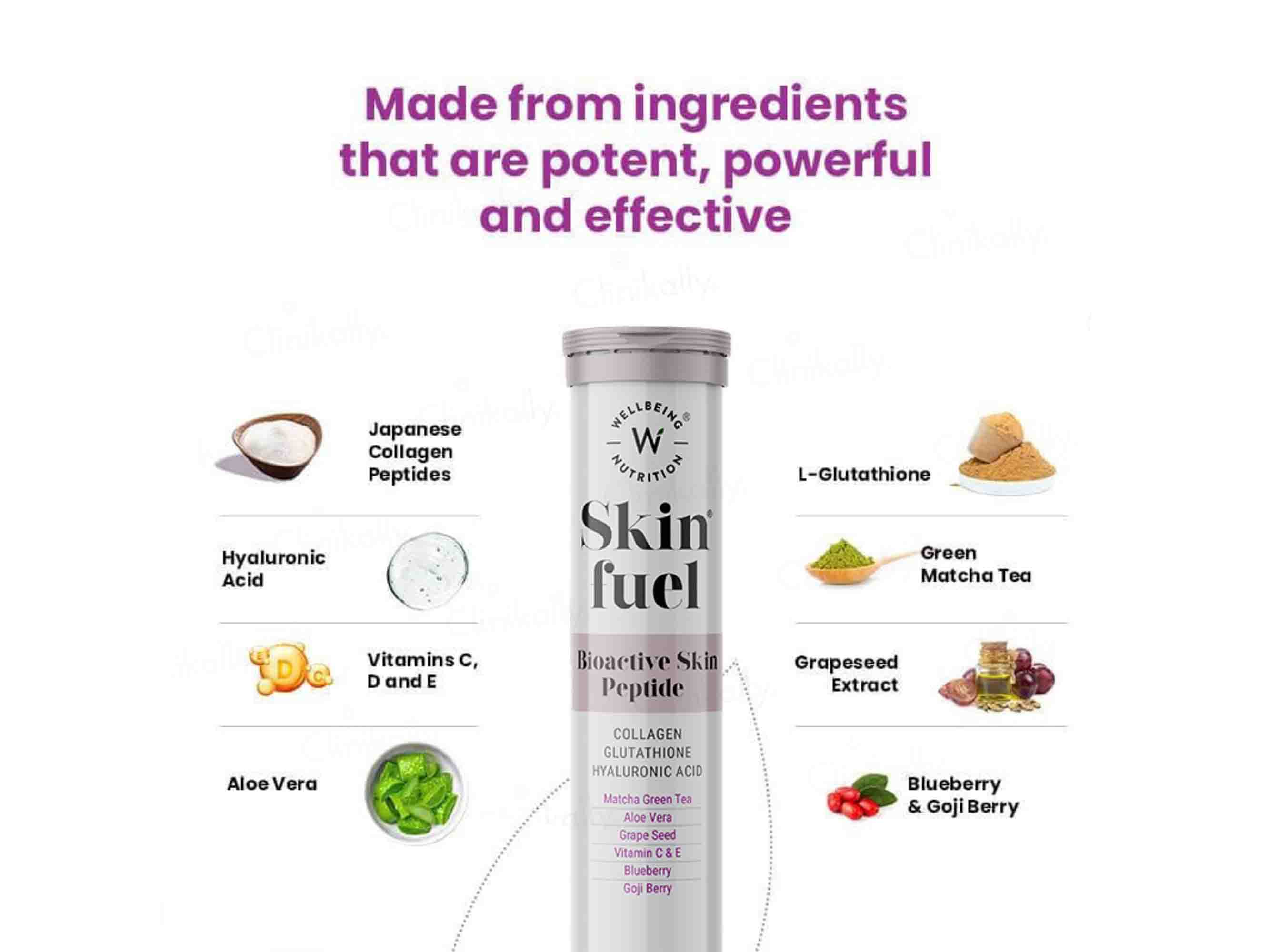 Wellbeing Nutrition Skin Fuel Tablet - Blueberry & Mint Flavour - Image 5