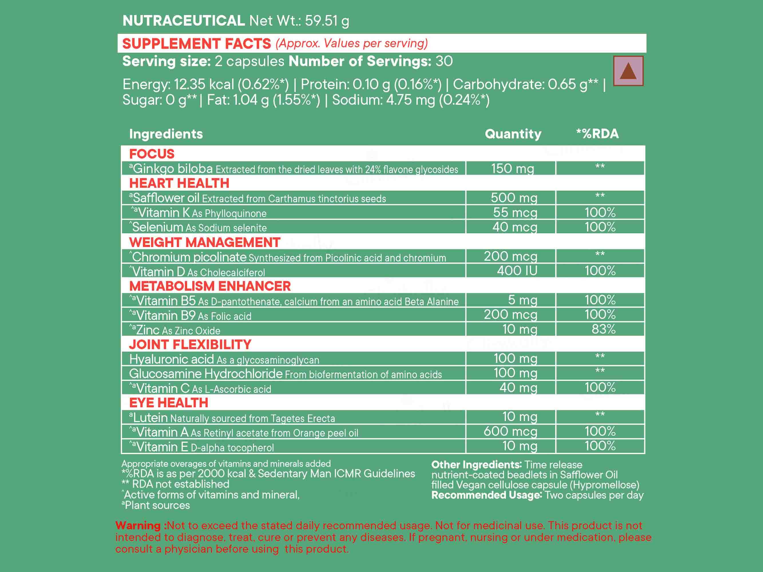 Wellbeing Nutrition Slow Multi for Him 50+ Capsule - Image 4