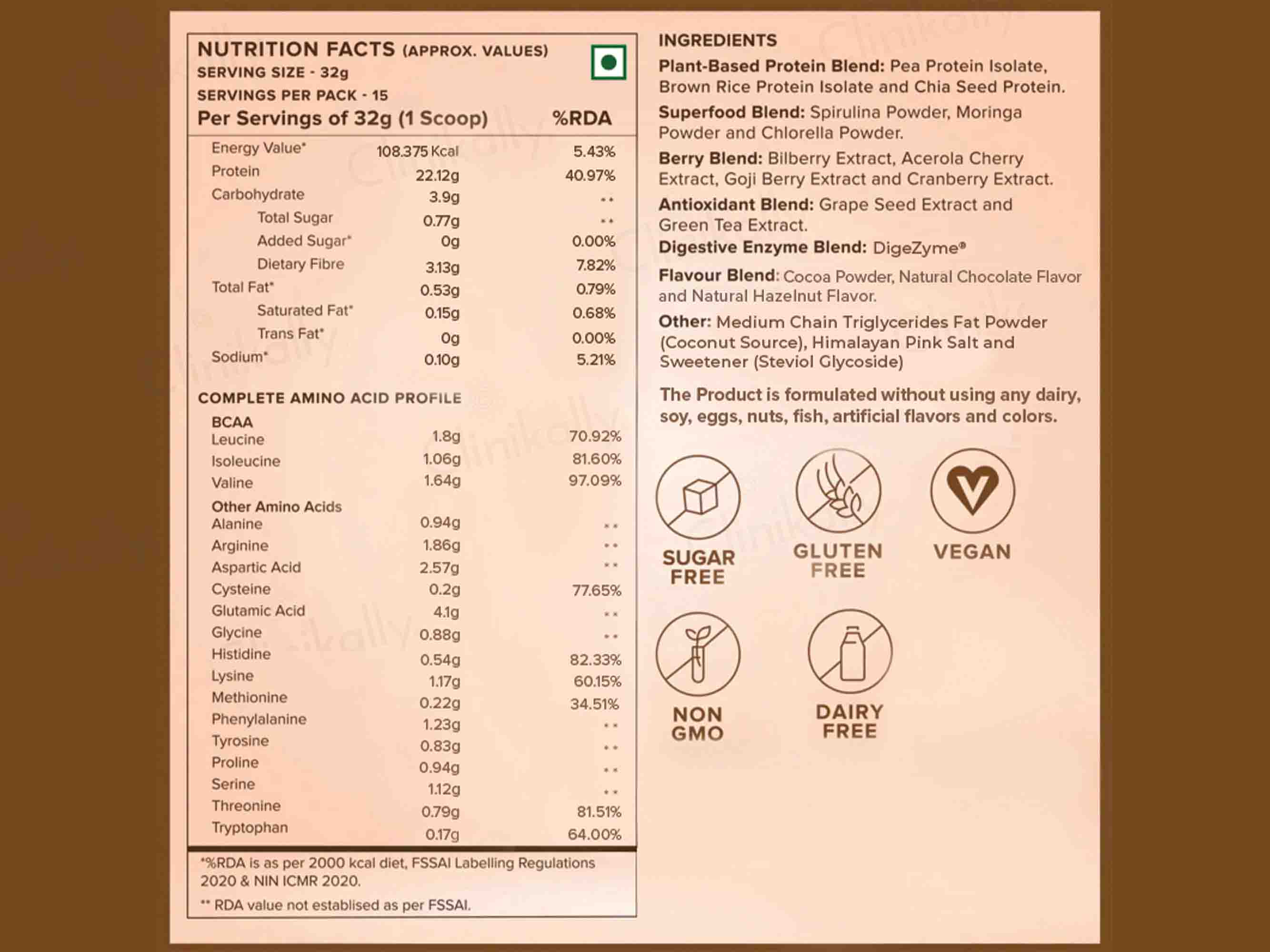 Wellbeing Nutrition Superfood Plant Protein Powder - Image 2