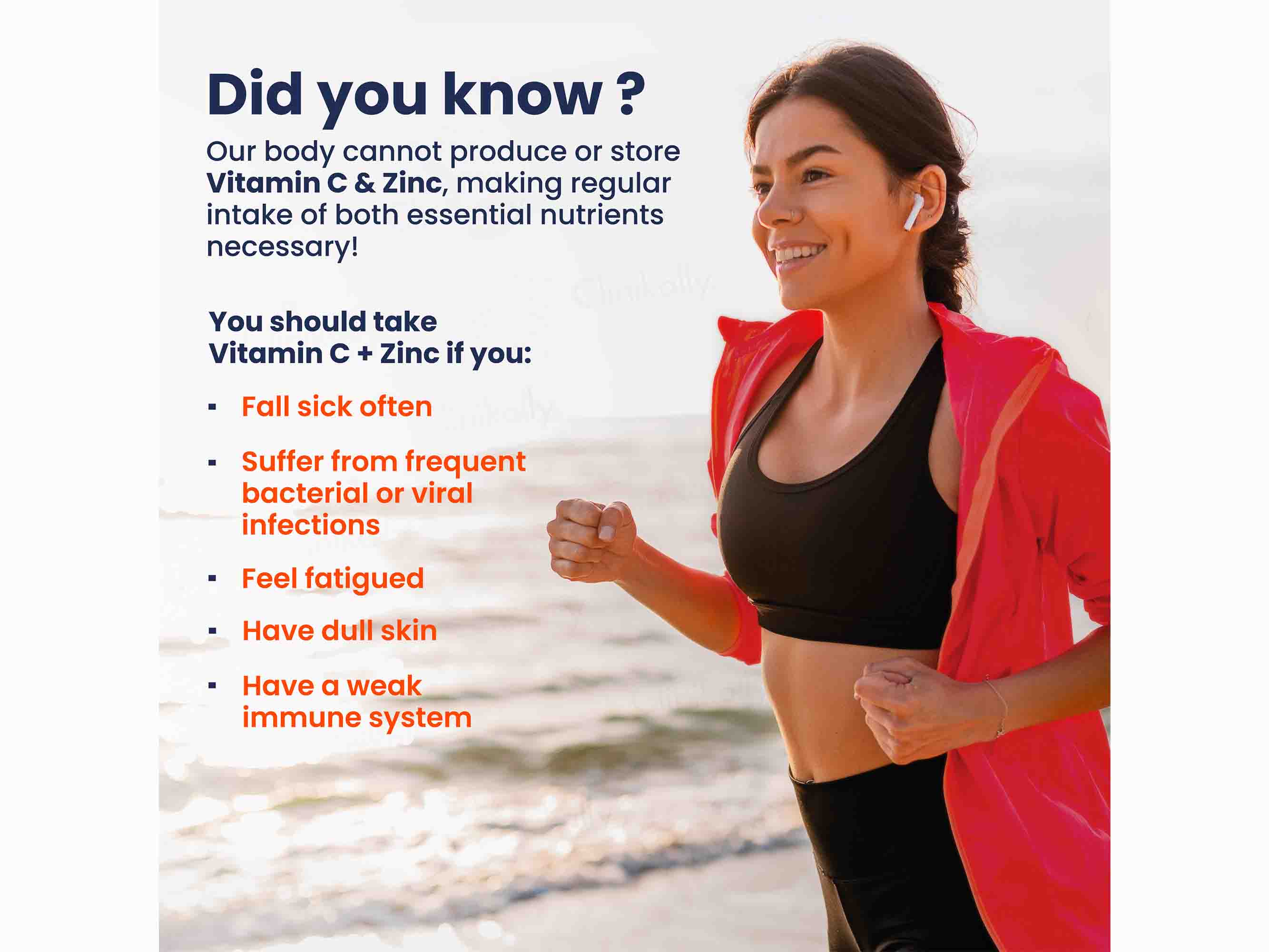 Wellbeing Nutrition Vitamin C + Zinc Tablet - Zesty Orange Flavour - Image 5