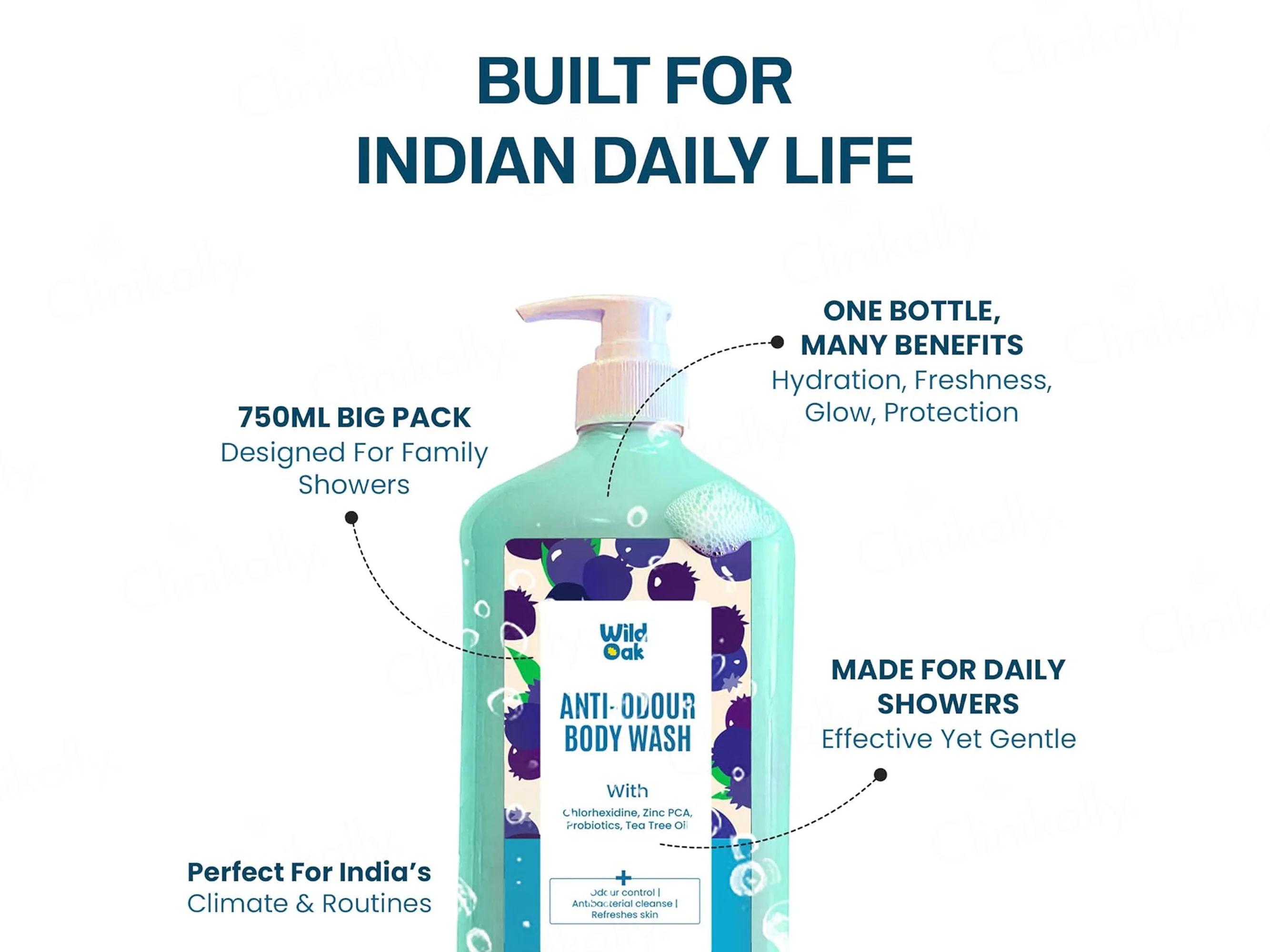 Wild Oak Anti-Odour Body Wash - Image 5