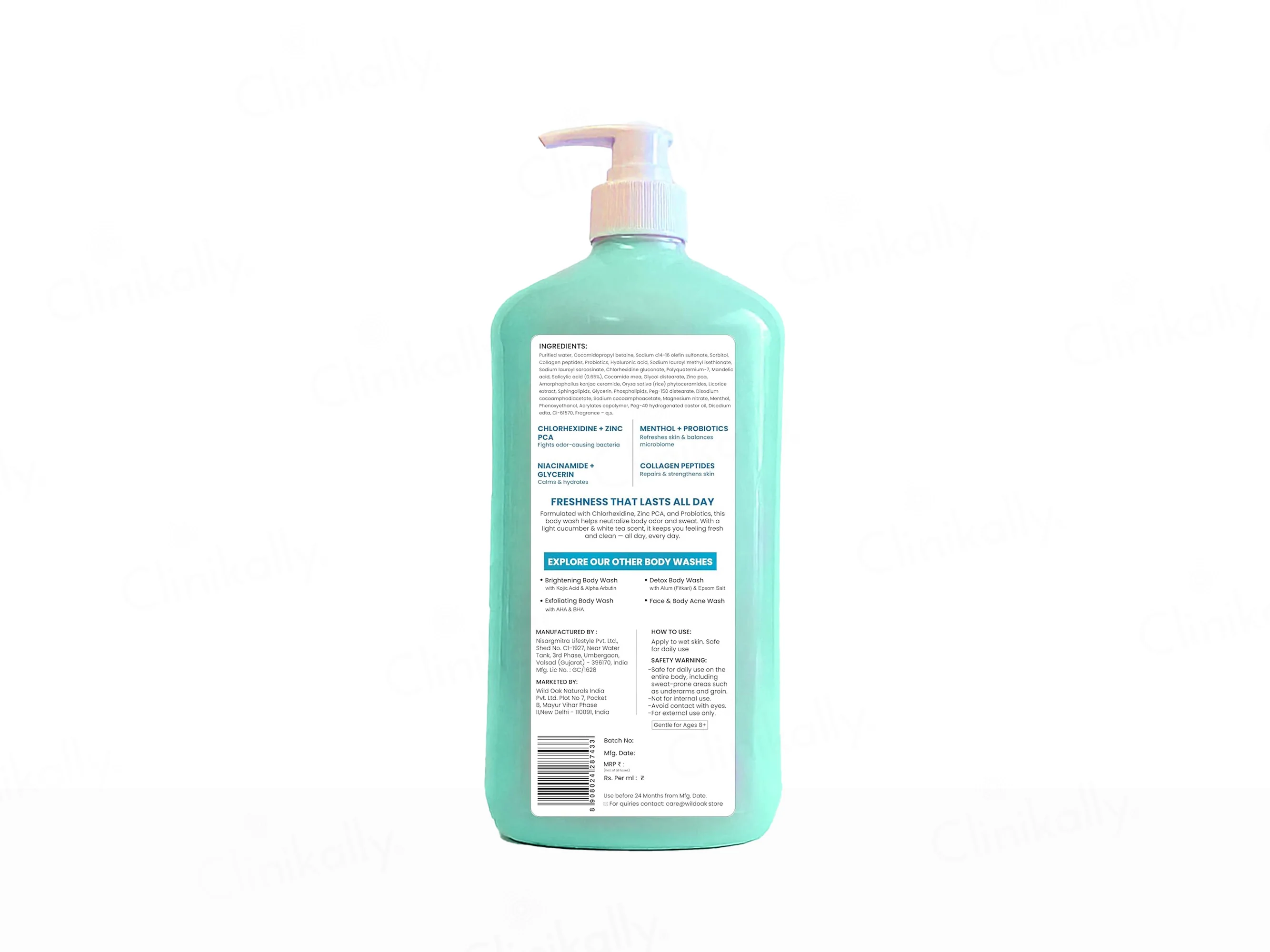 Wild Oak Anti-Odour Body Wash - Image 8
