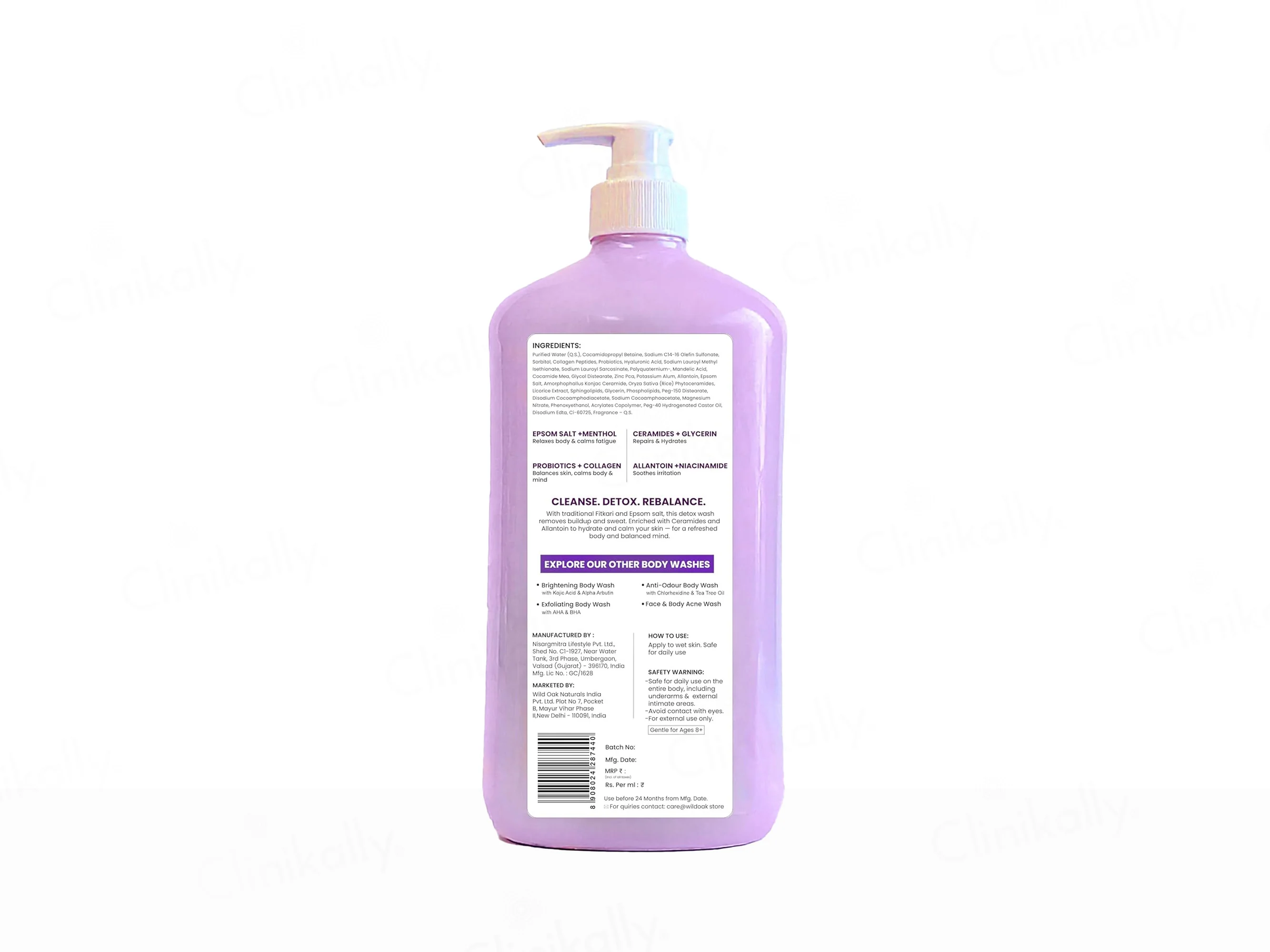 Wild Oak Daily Detox Body Wash - Image 8