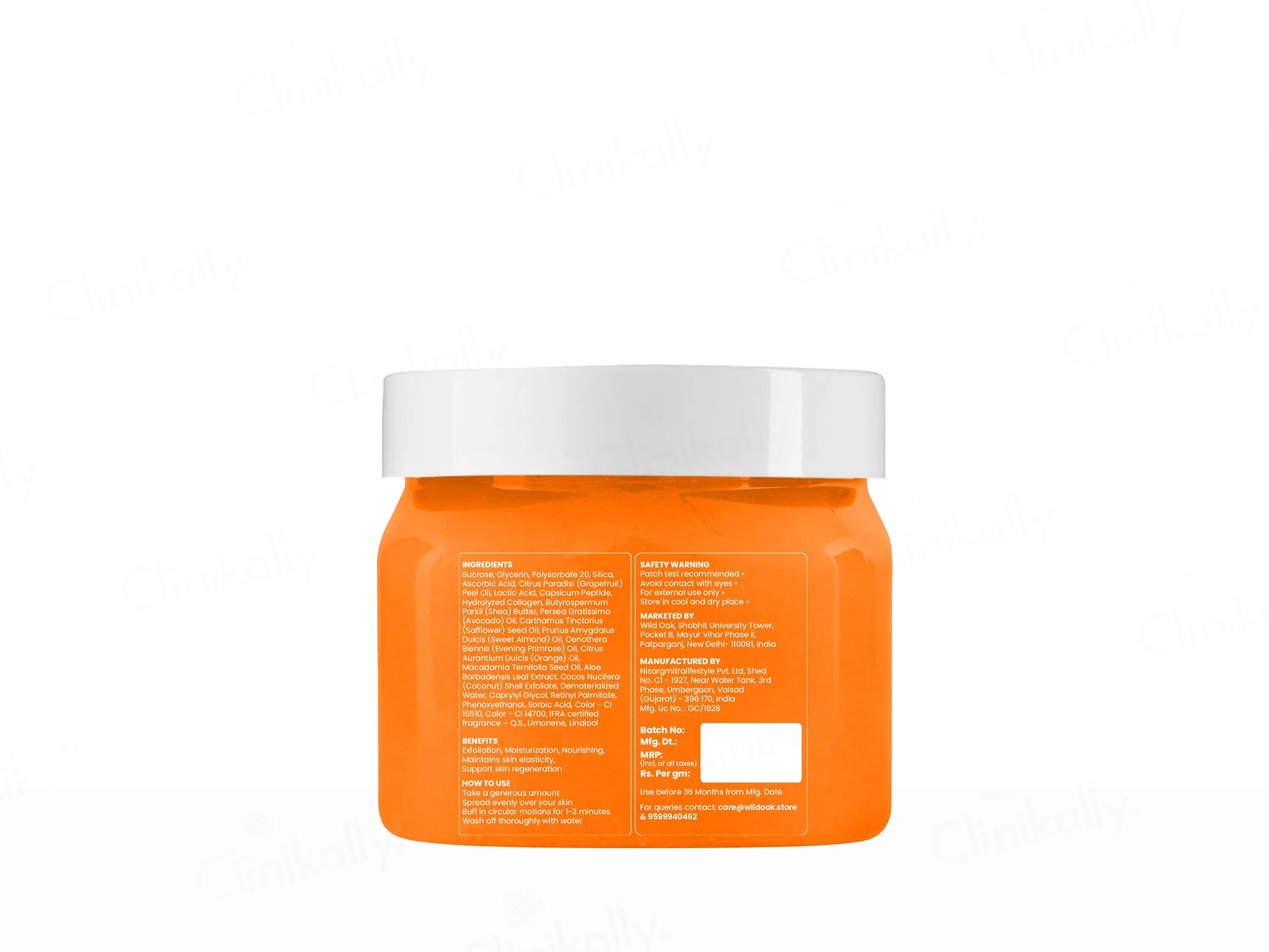Wild Oak Vitamin C Shea Butter Sugar Body Scrub - Image 2