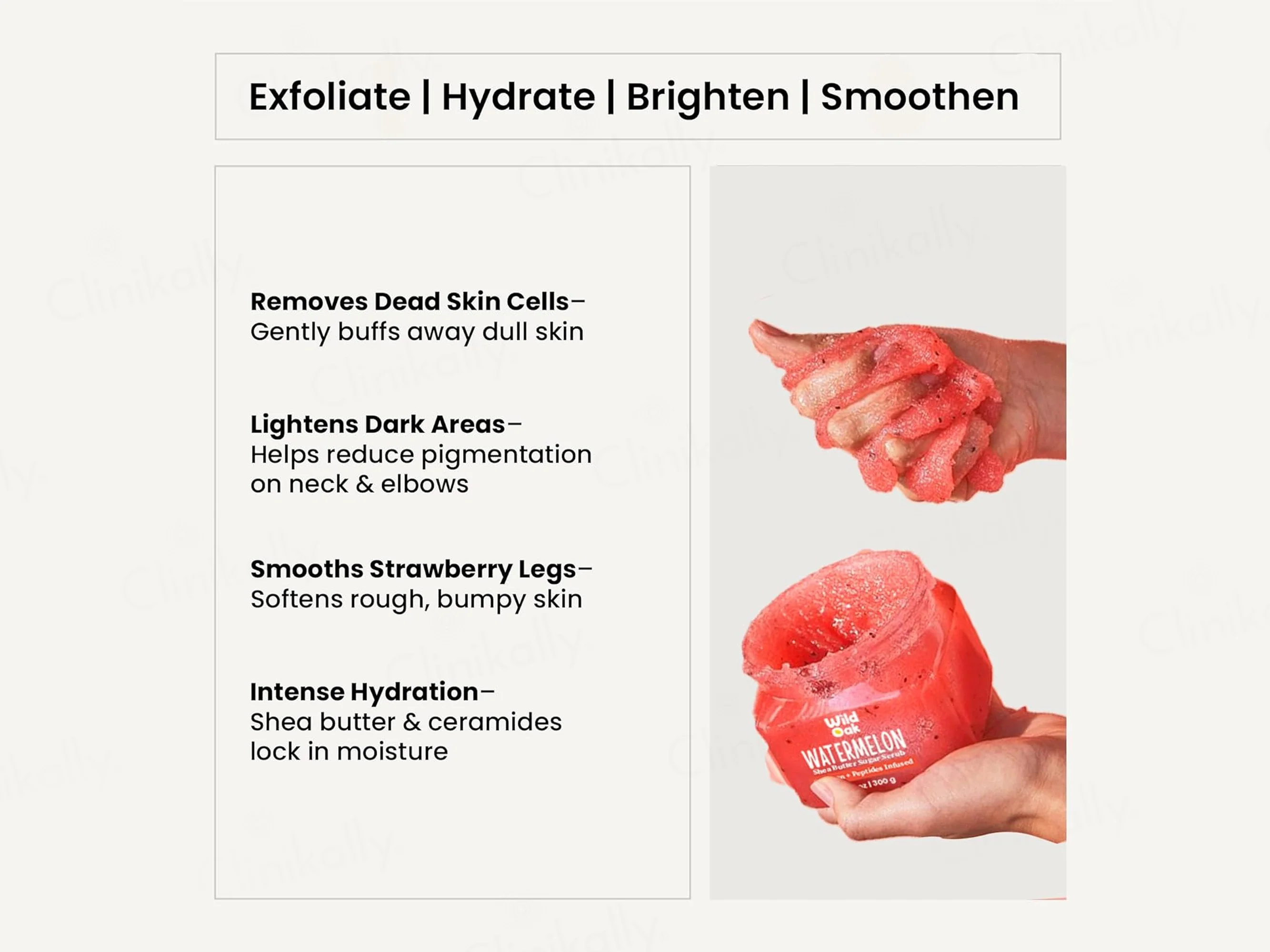 Wild Oak Watermelon Shea Butter Sugar Body Scrub - Image 4