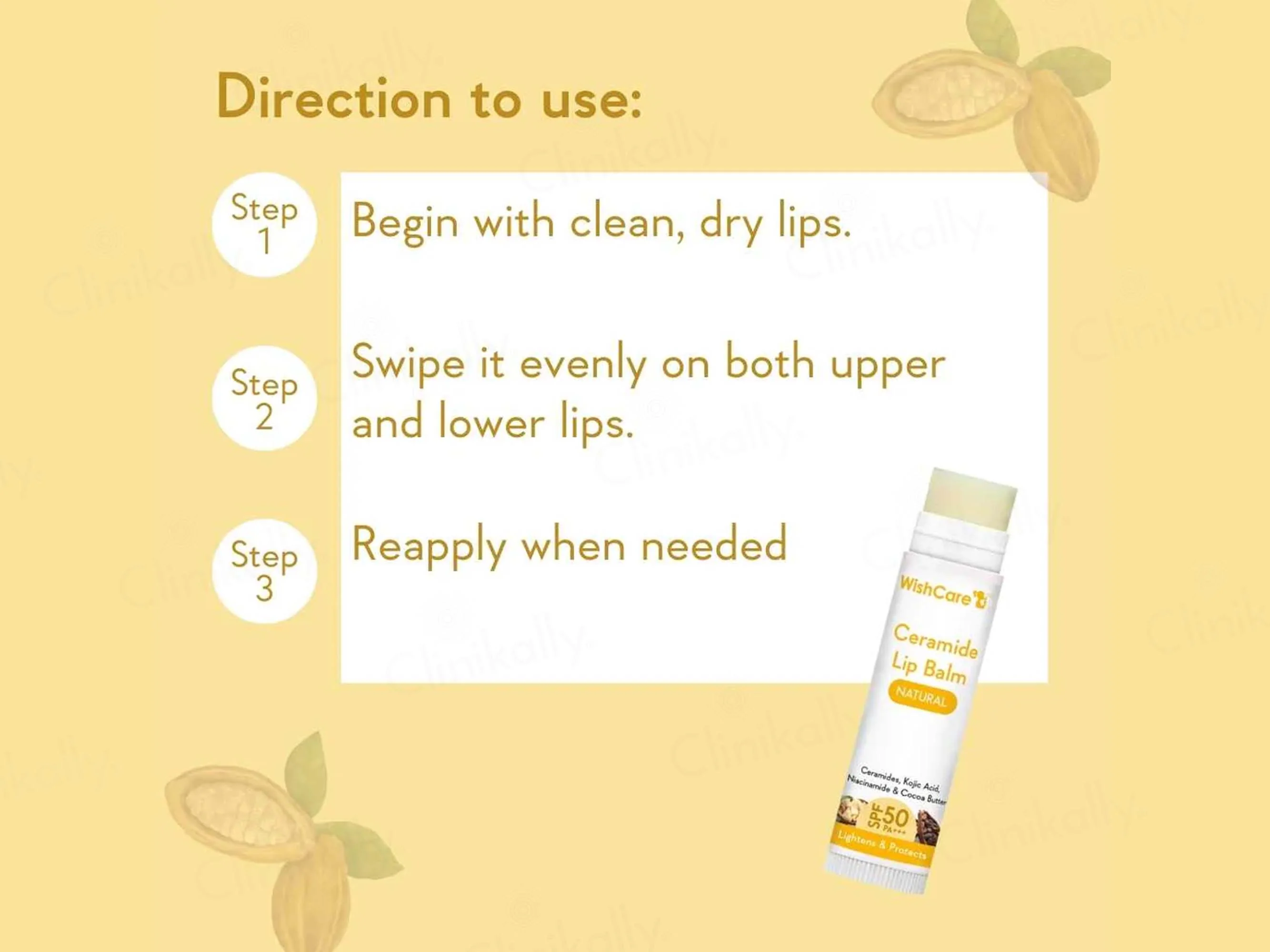 WishCare Ceramide Lip Balm - Natural SPF 50 PA+++ - Image 6