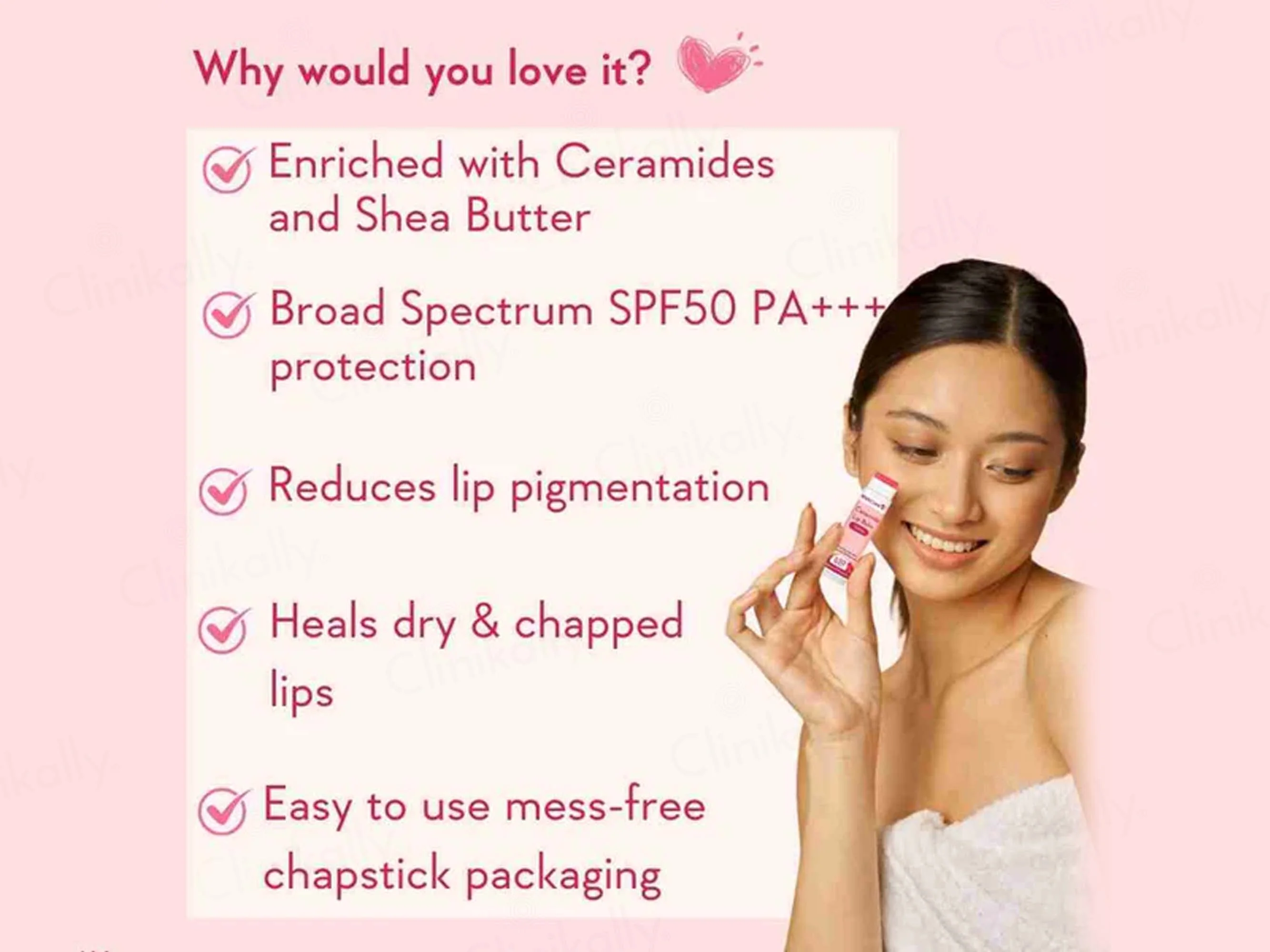 WishCare Ceramide Lip Balm - Tinted SPF 50 PA+++ - Image 3