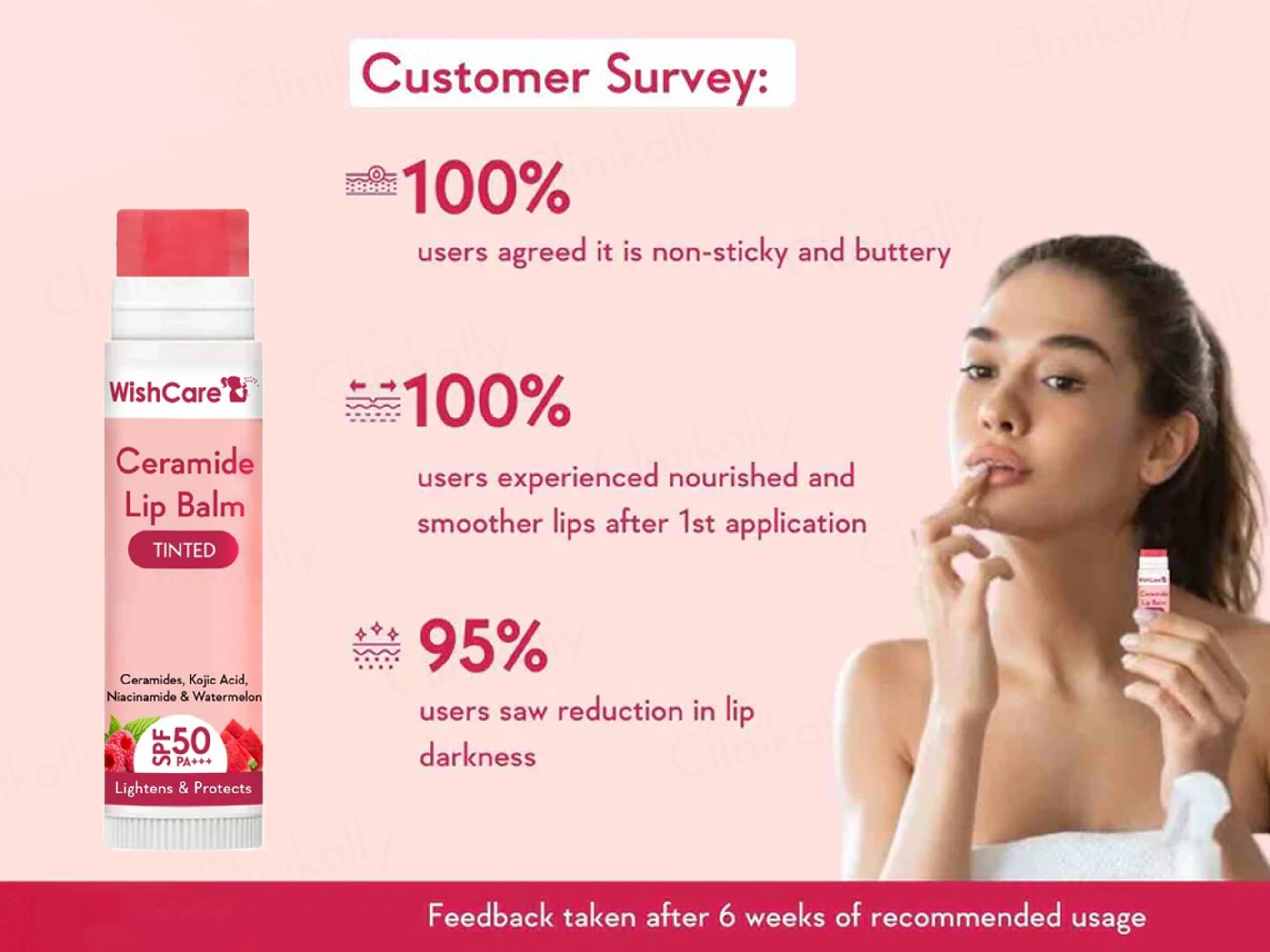 WishCare Ceramide Lip Balm - Tinted SPF 50 PA+++ - Image 4