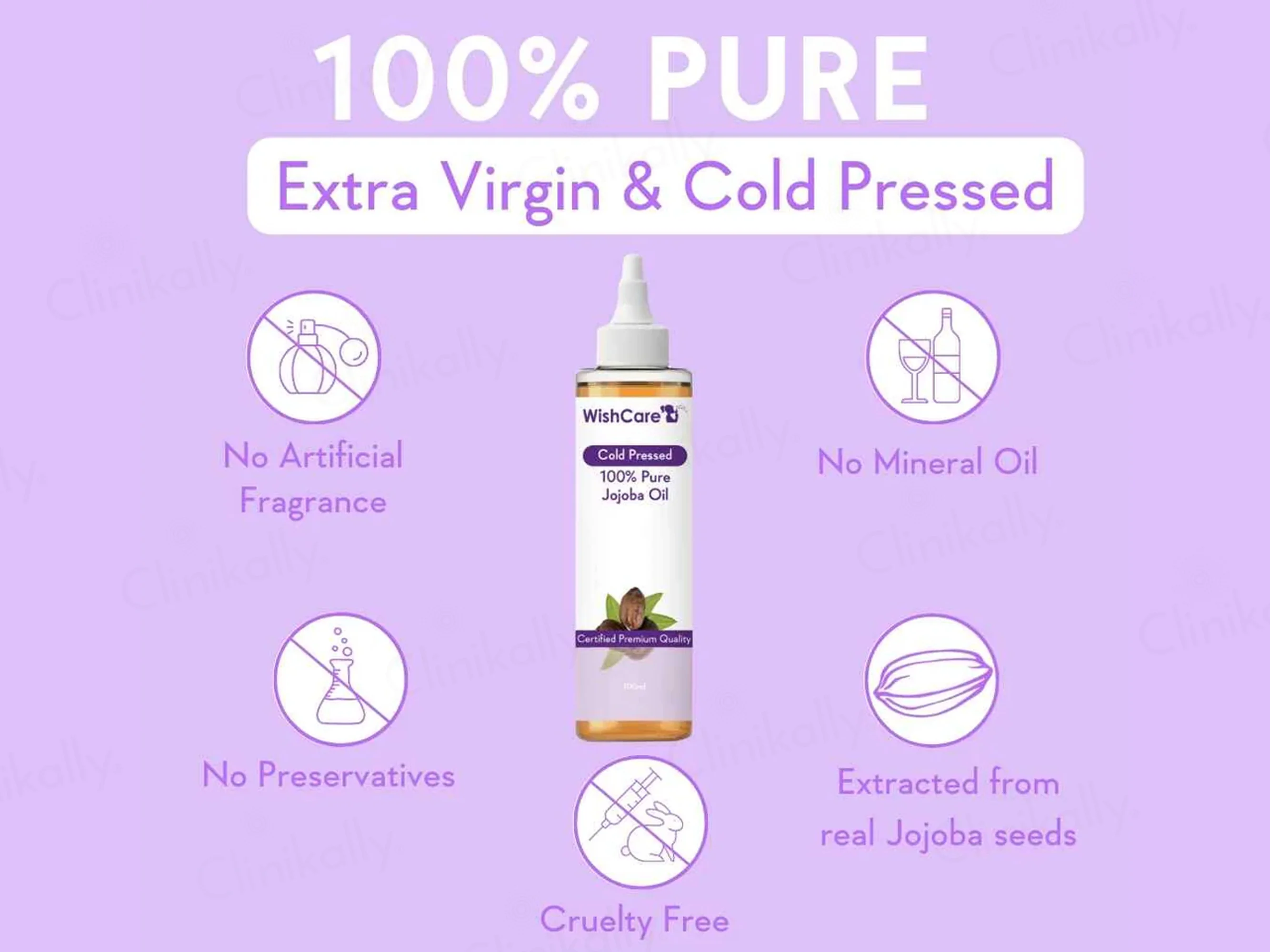 WishCare Cold Pressed 100% Pure Jojoba Oil - Image 3