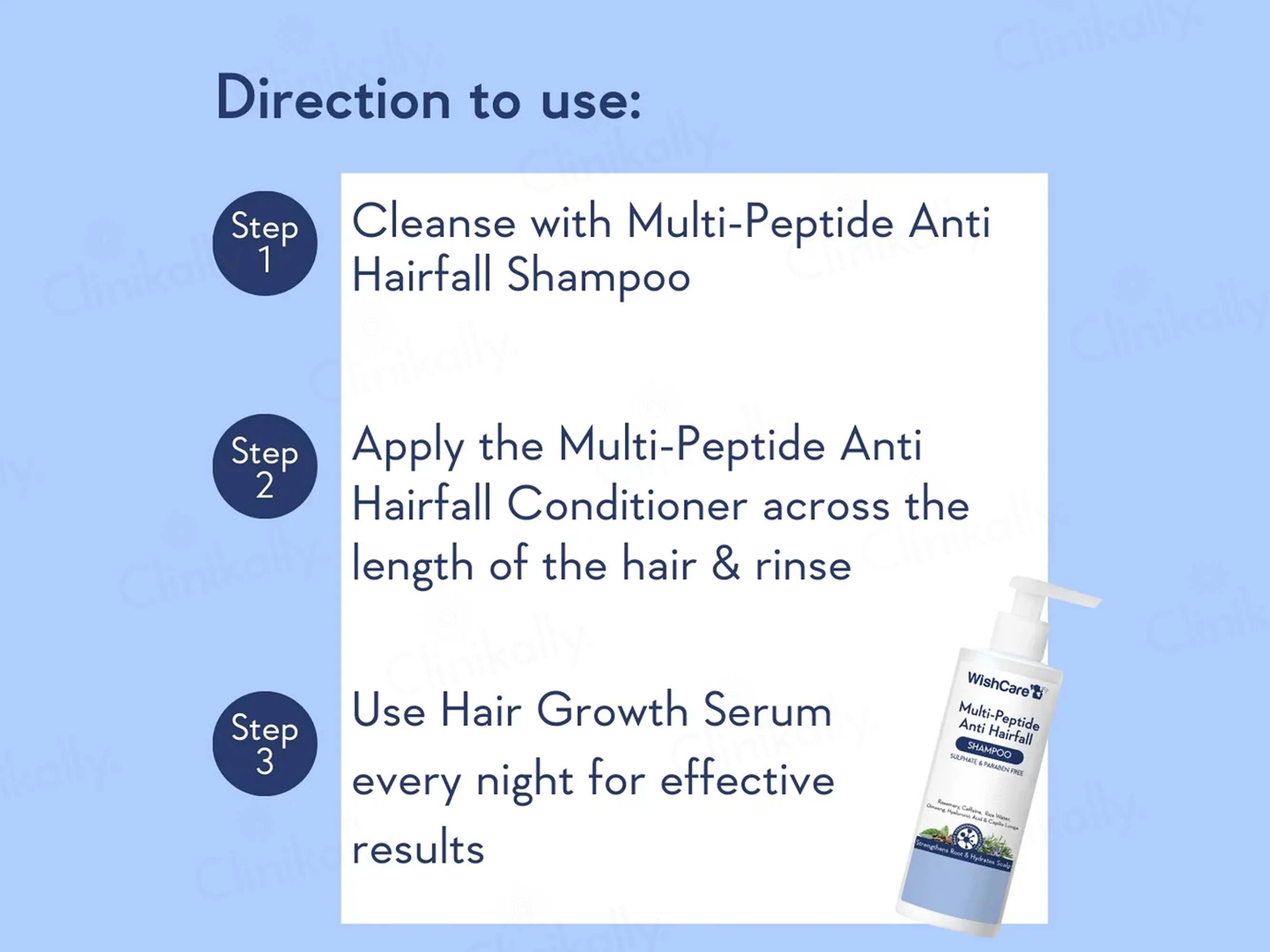 WishCare Multi-Peptide Anti Hairfall Shampoo - Image 6