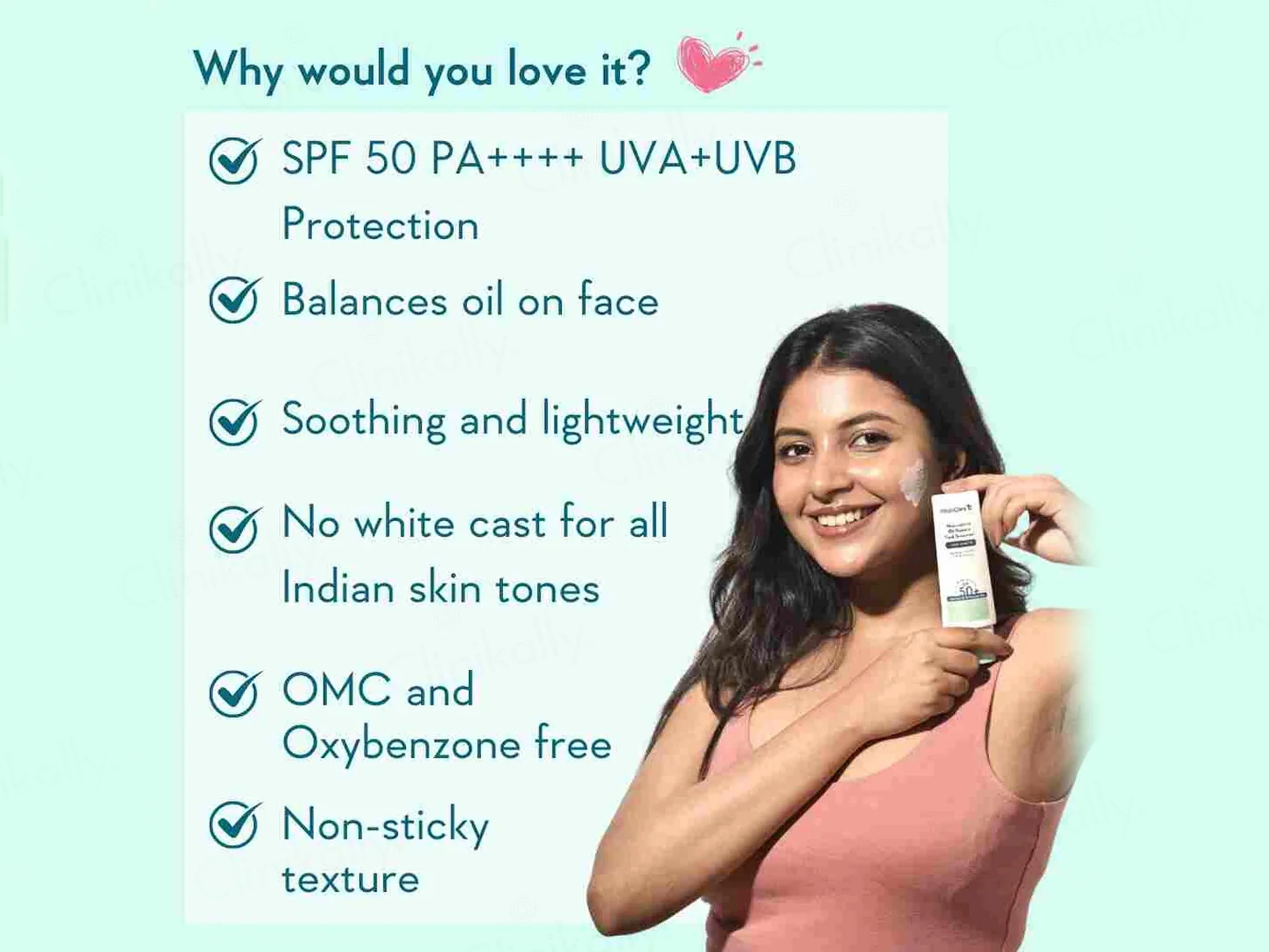 WishCare Niacinamide Oil Balance Light & Matte Fluid Sunscreen SPF 50+ PA++++ - Image 3