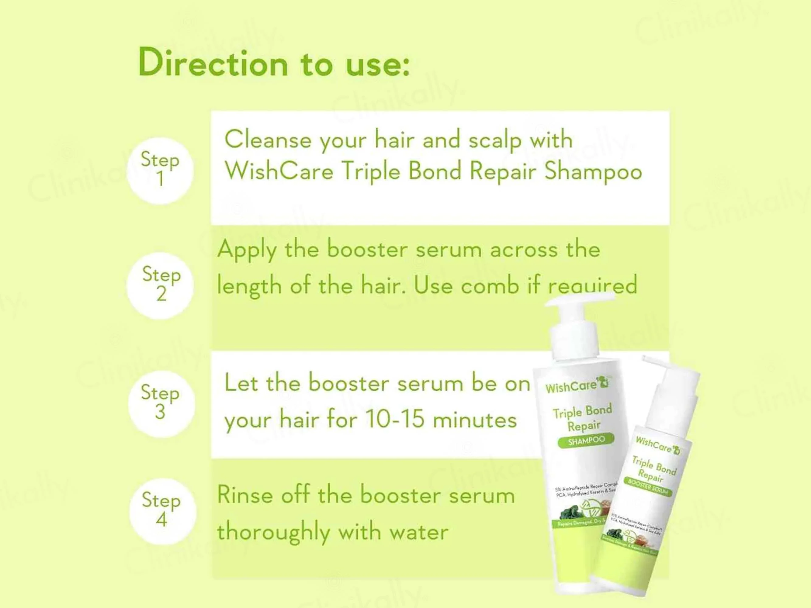 WishCare Triple Bond Repair Booster Hair Serum - Image 7