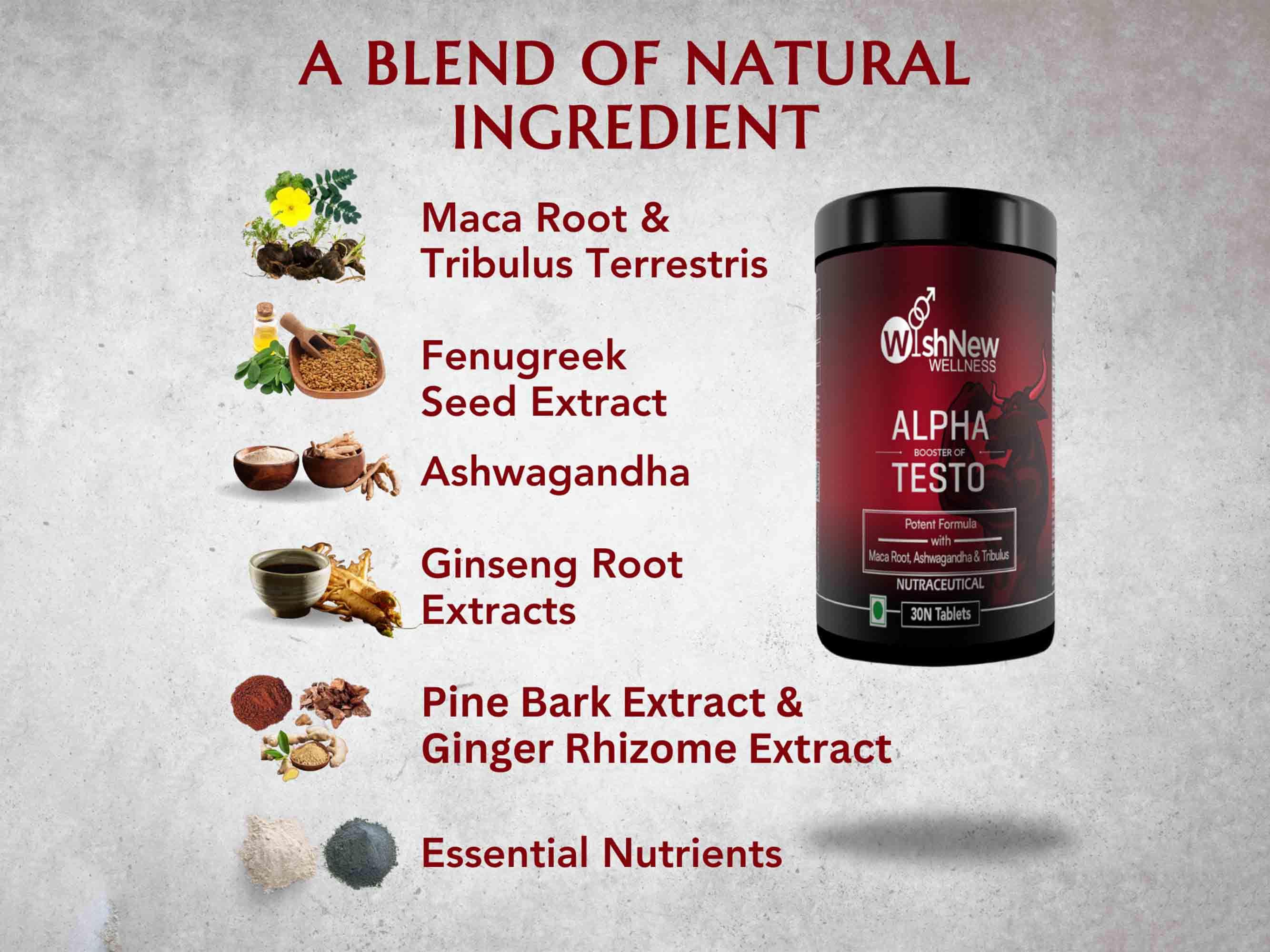 WishNew Wellness Alpha Booster of Testo Tablet - Image 3