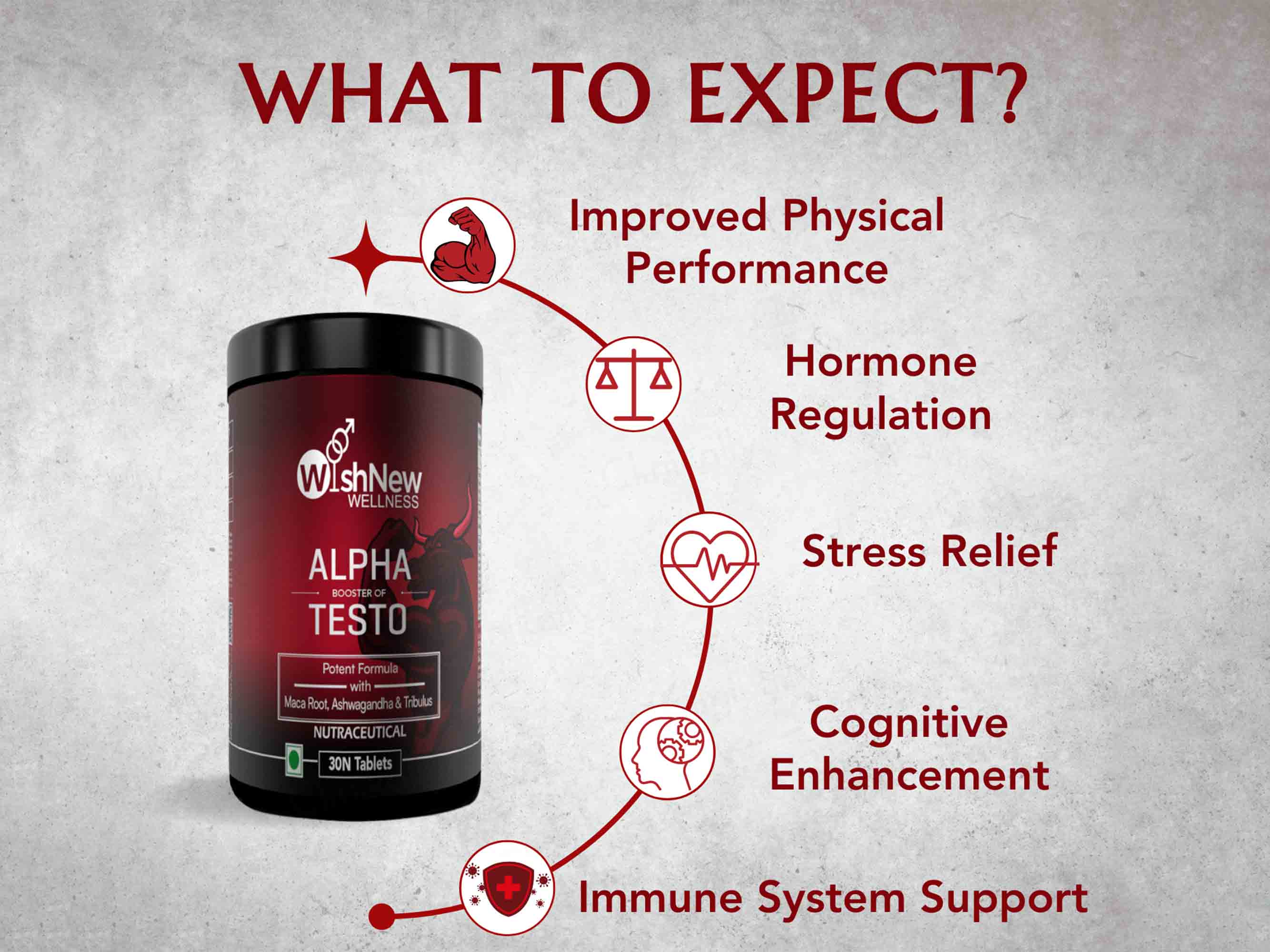 WishNew Wellness Alpha Booster of Testo Tablet - Image 4
