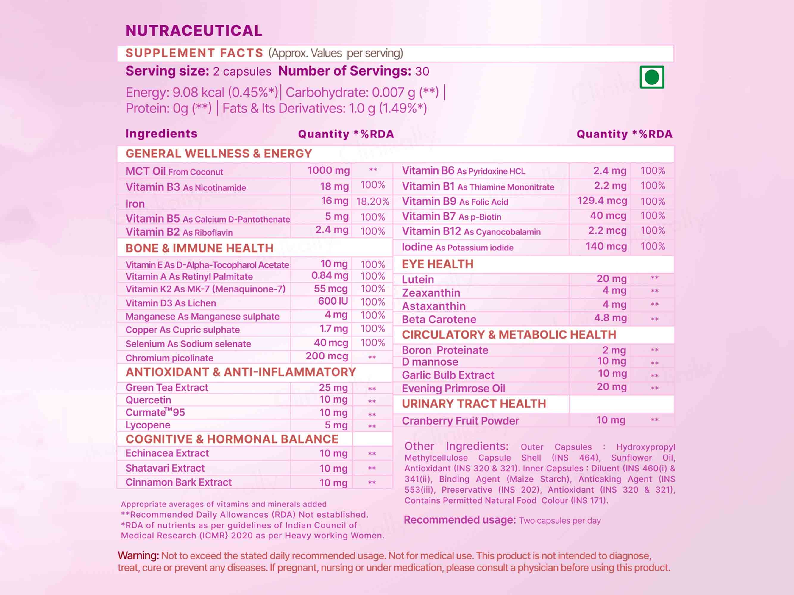 WishNew Wellness Daily Ritual Multivitamin Capsule For Women 18+ - Image 6