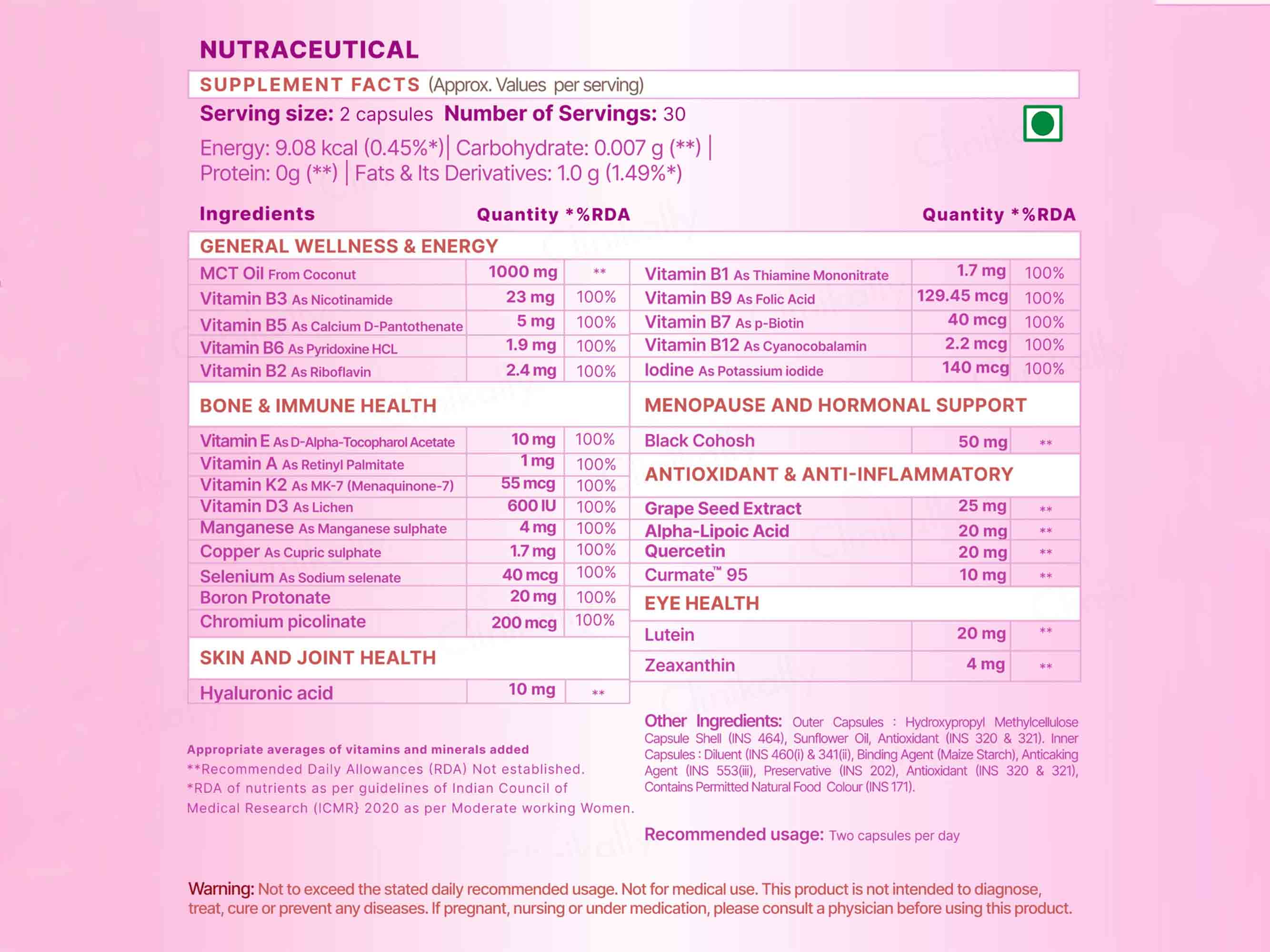WishNew Wellness Daily Ritual Multivitamin Capsule For Women 50+ - Image 6