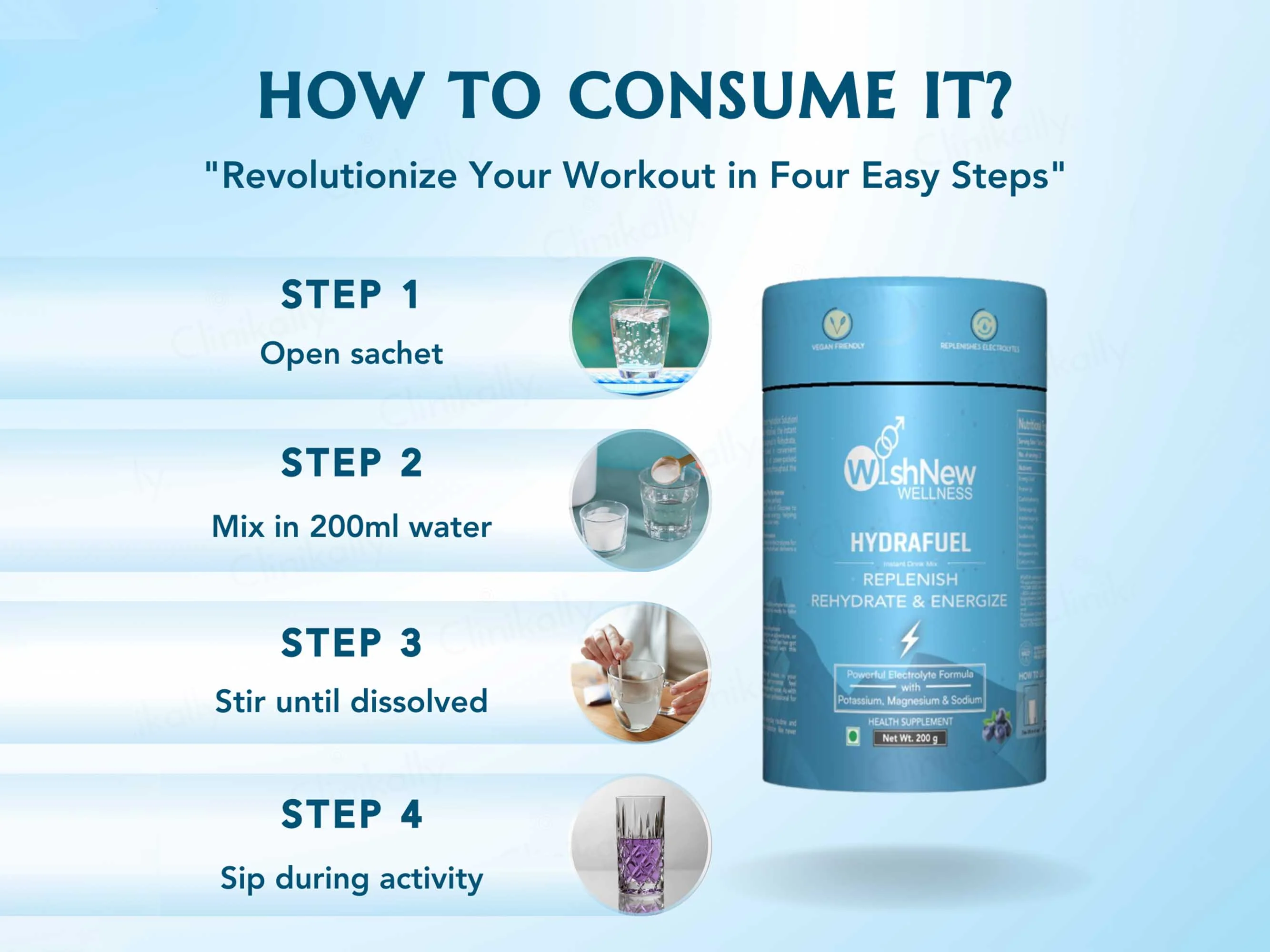 WishNew Wellness Hydrafuel Instant Energy Drink Mix - Image 11