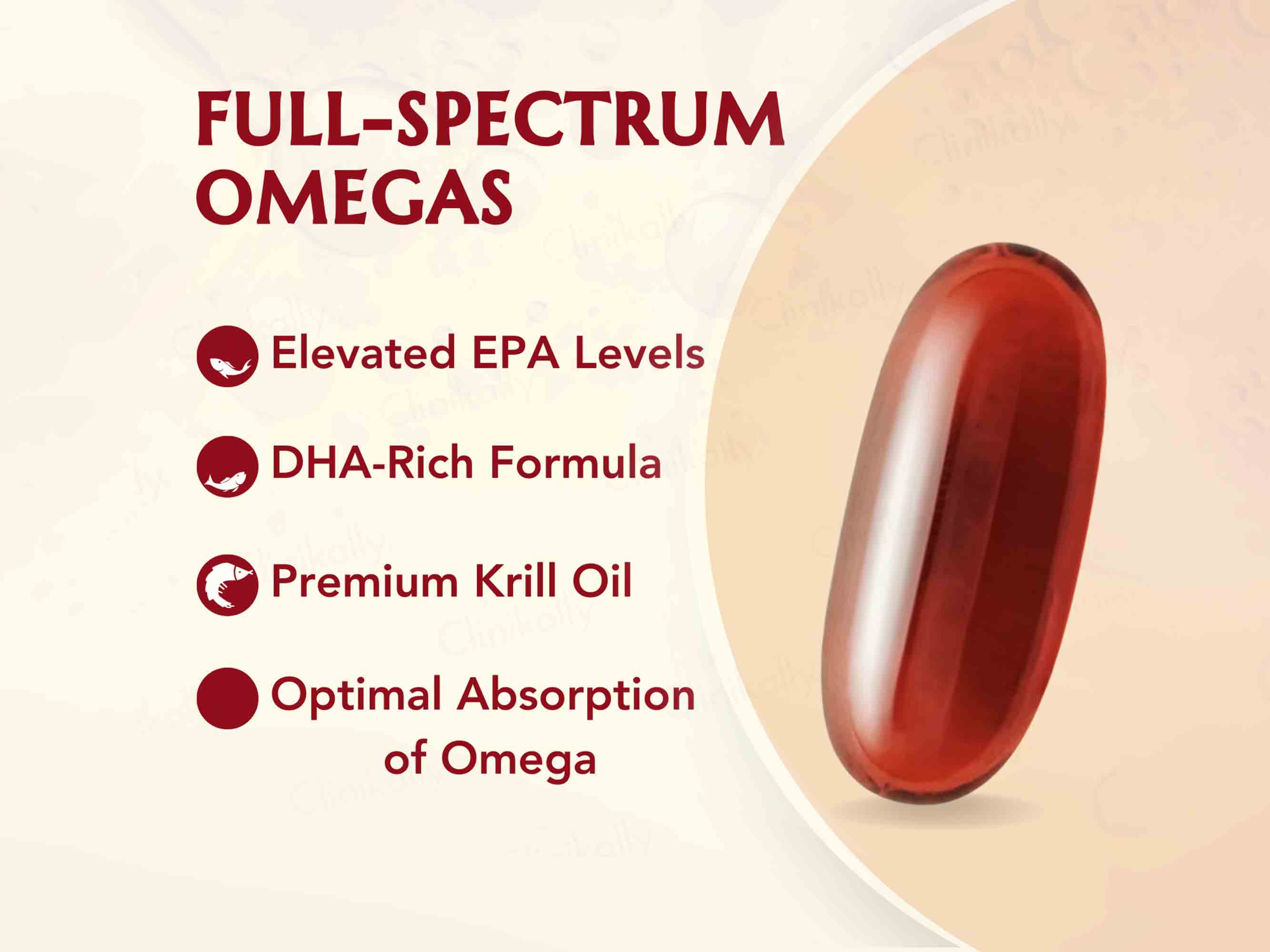 WishNew Wellness Krill Omega Complex Heart & Brain Health Softgel Capsule - Image 3
