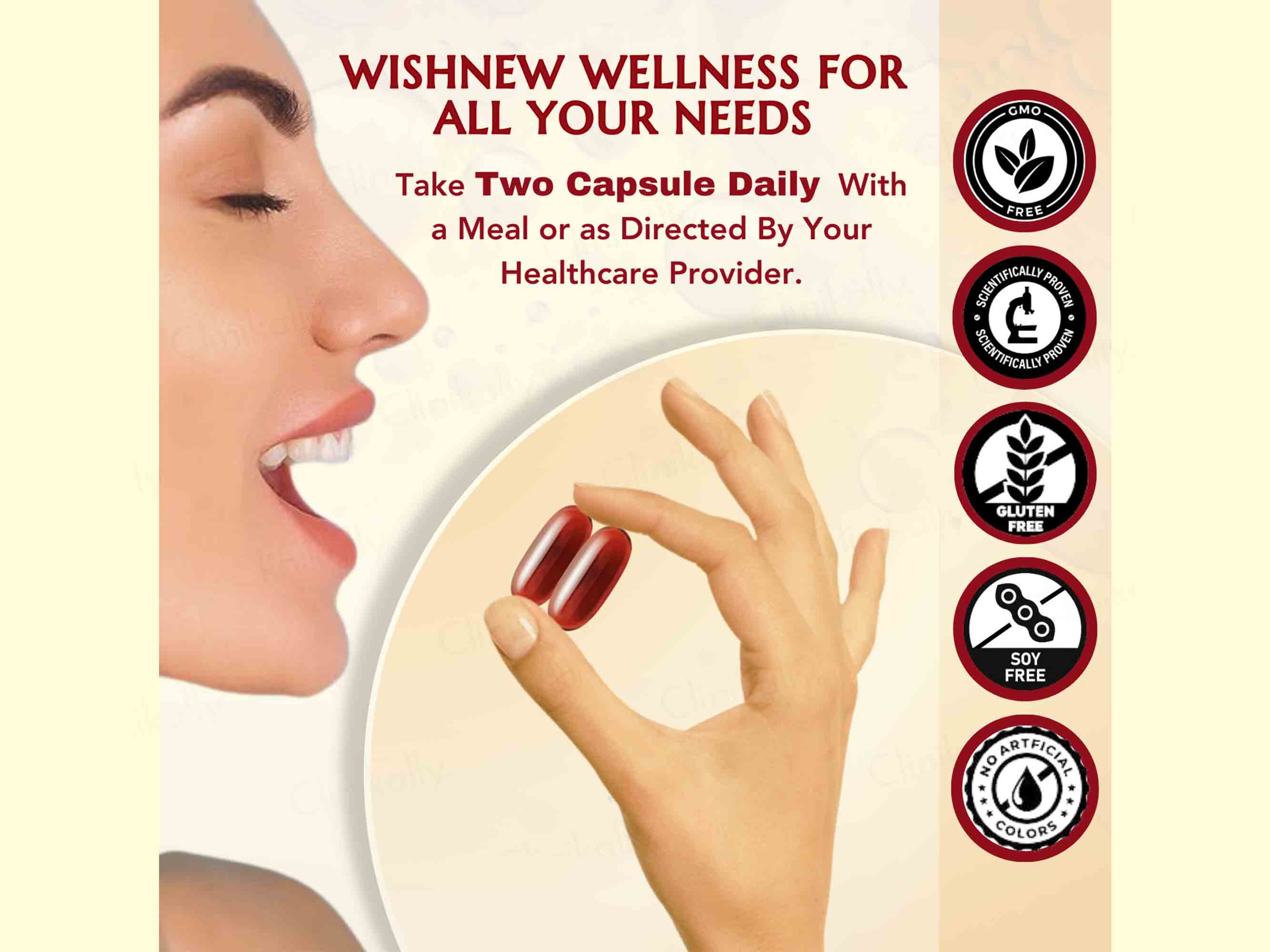 WishNew Wellness Krill Omega Complex Heart & Brain Health Softgel Capsule - Image 8