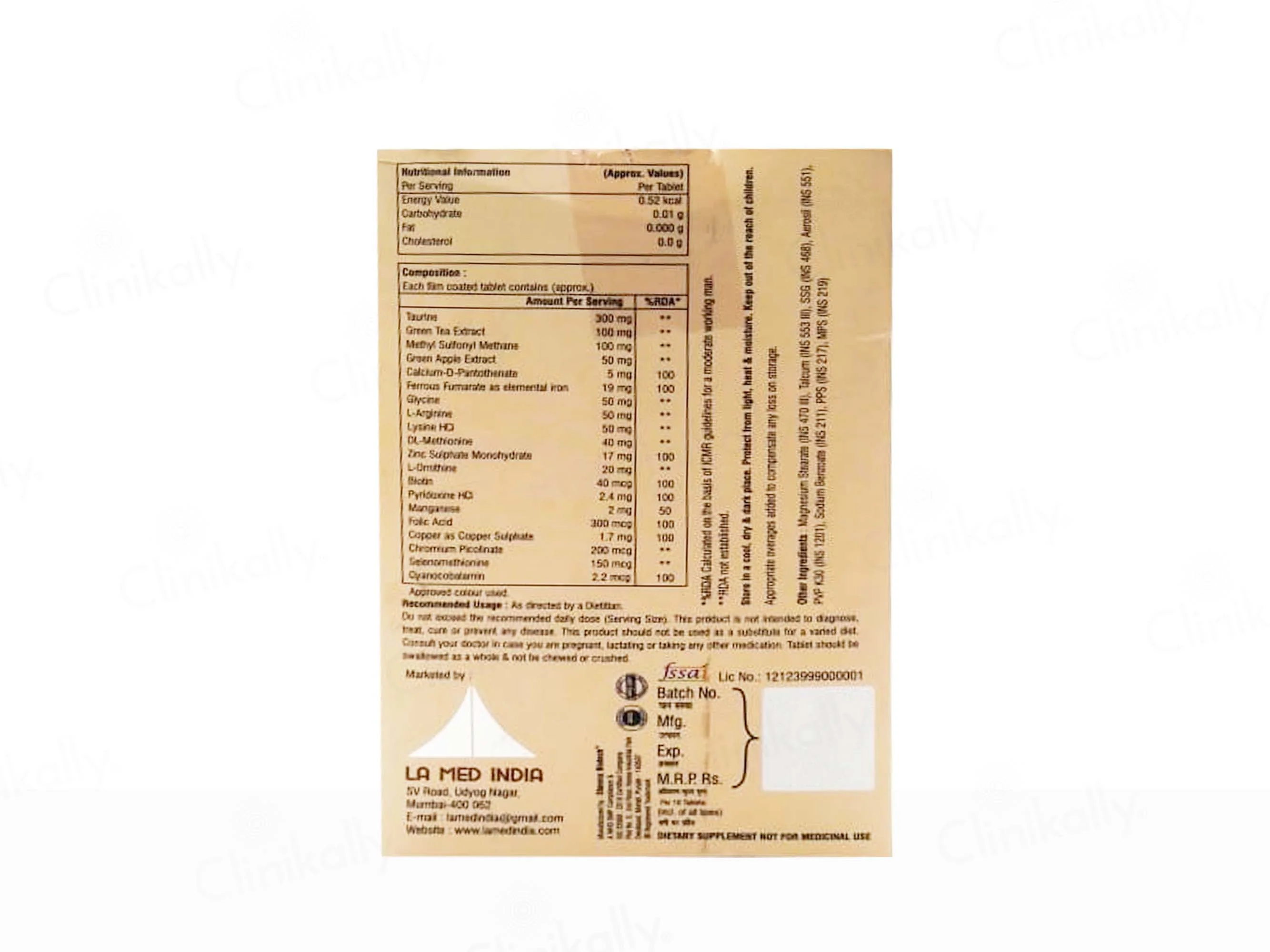 Xgrow Healthy Hair & Skin Supplement Tablet - Image 2