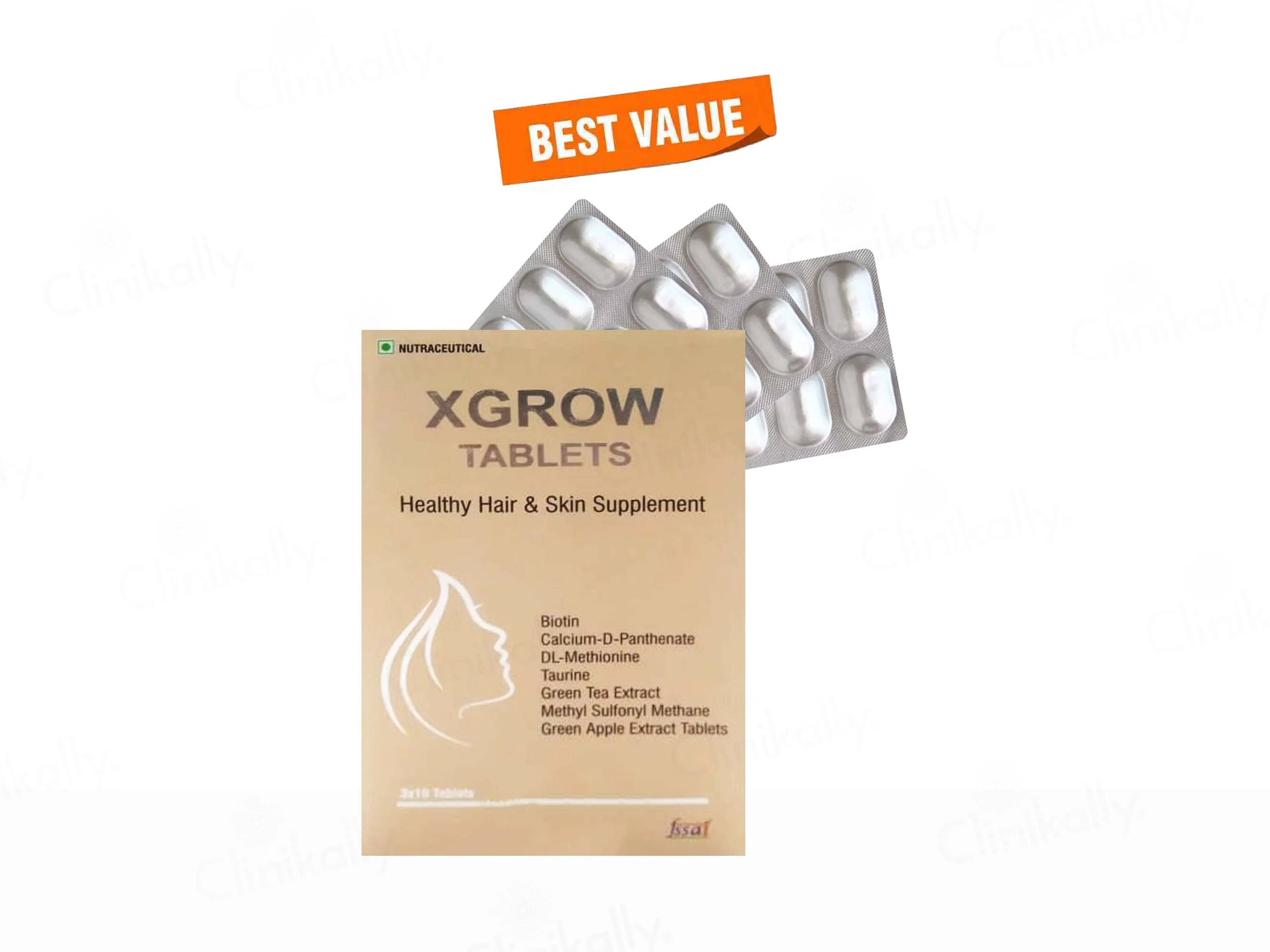 Xgrow Healthy Hair & Skin Supplement Tablet - Image 5