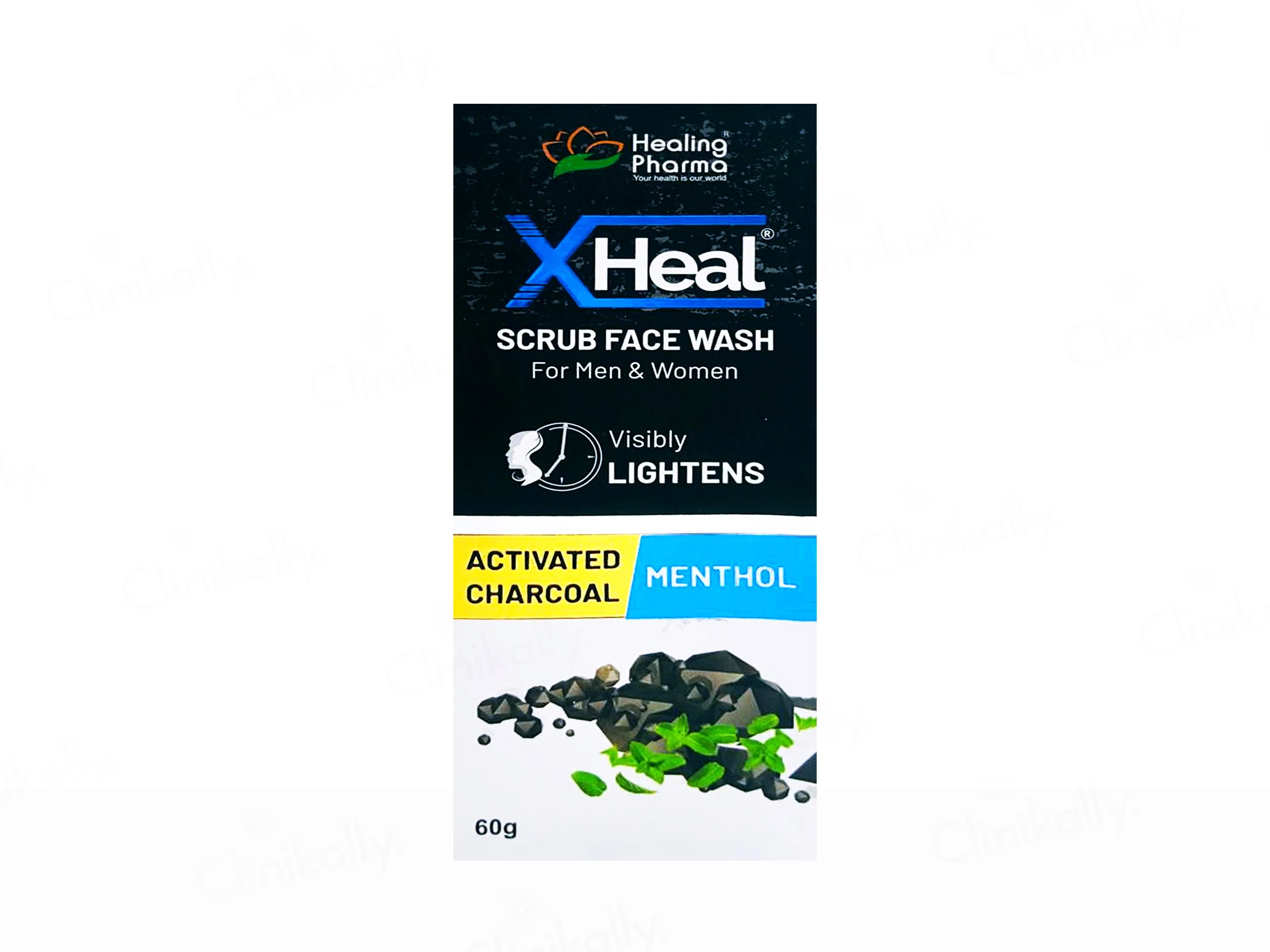 Xheal Activated Charcoal Scrub Face Wash for Men & Women - Image 2