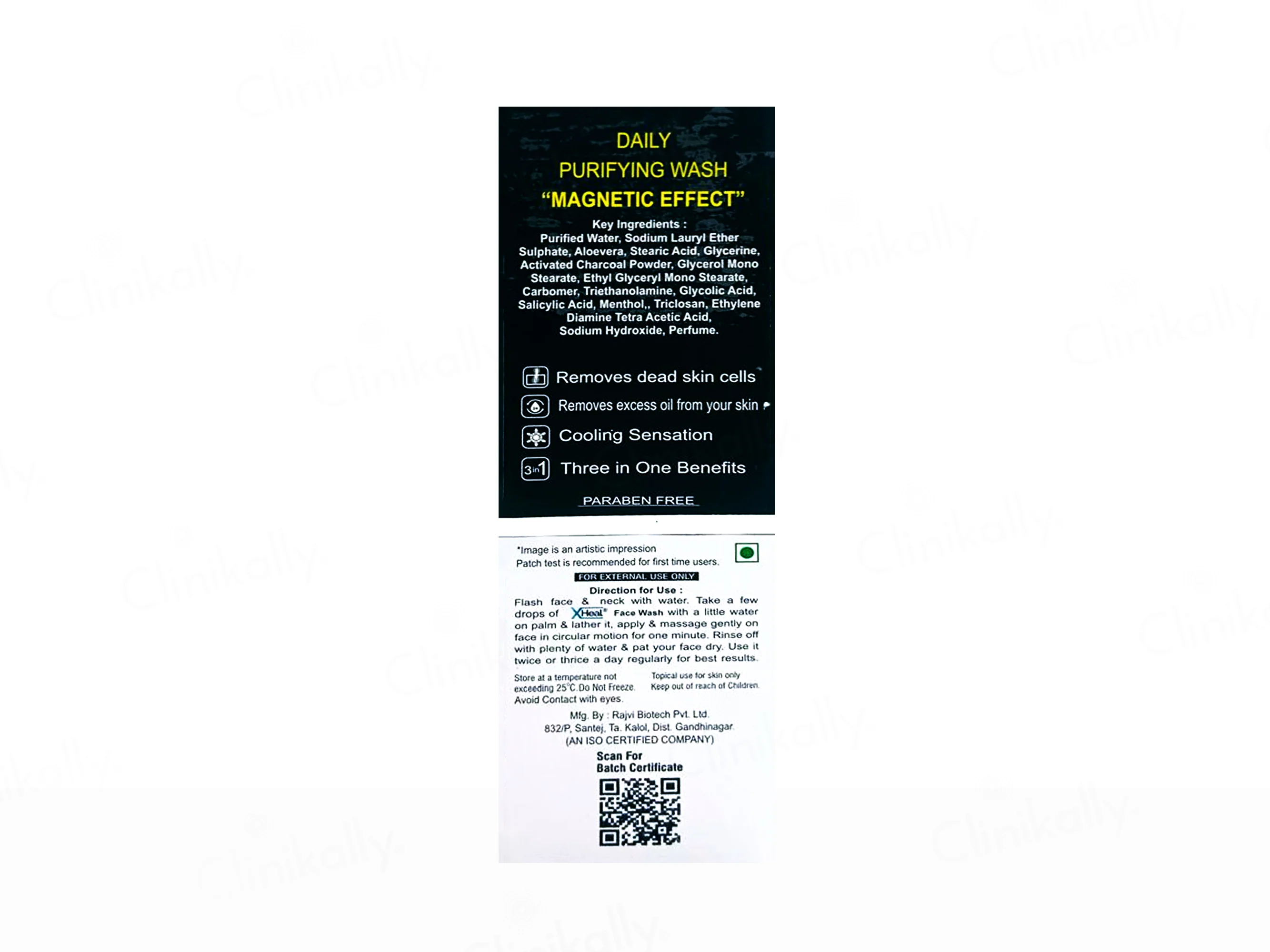 Xheal Activated Charcoal Scrub Face Wash for Men & Women - Image 3
