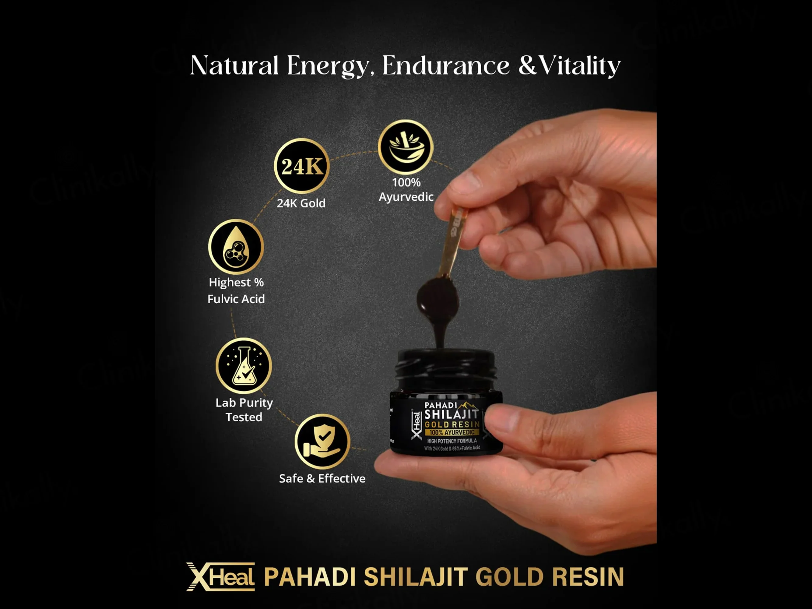 Xheal Pahadi Shilajit Gold Resin - Image 2