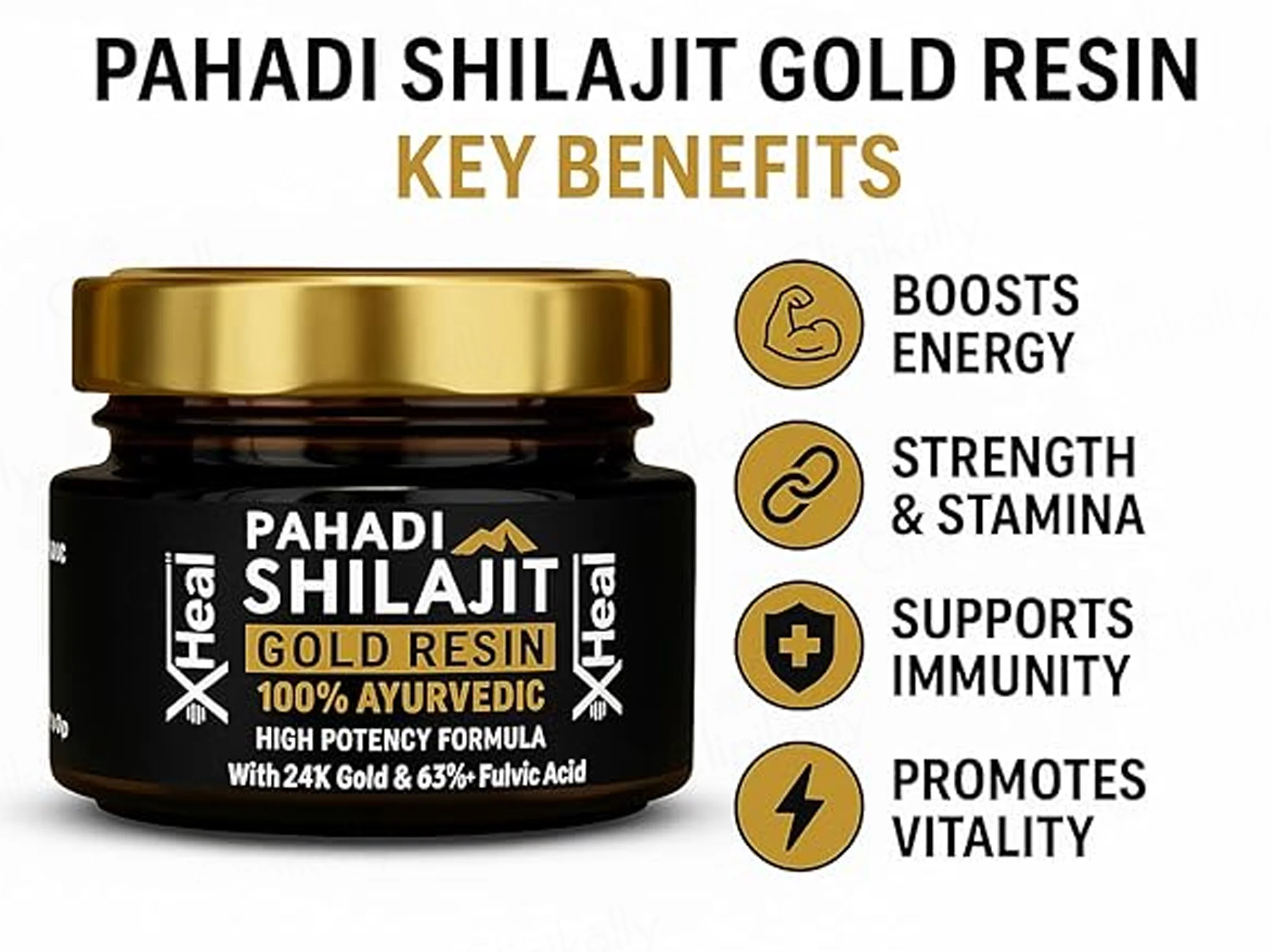 Xheal Pahadi Shilajit Gold Resin - Image 3