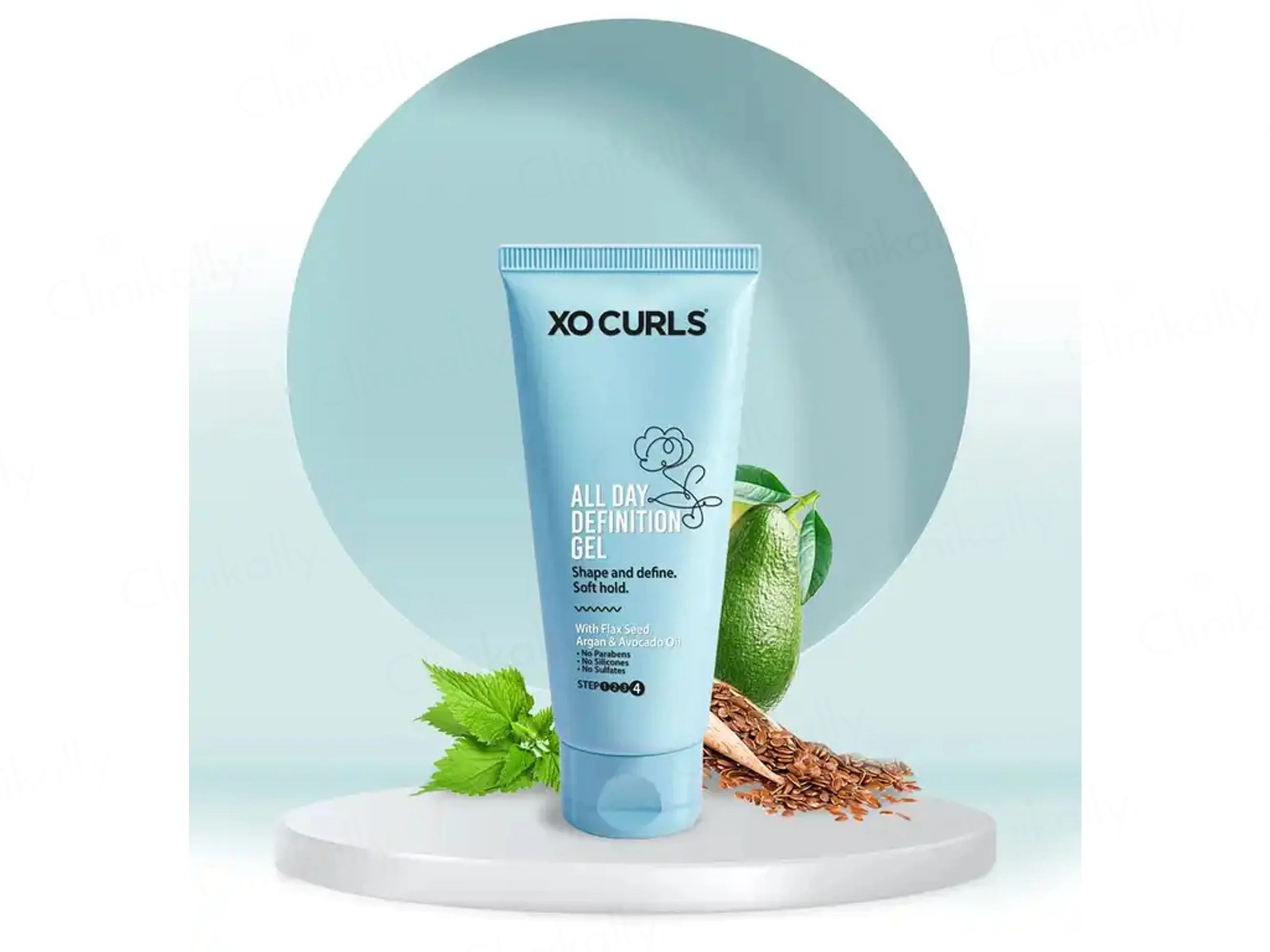 Xo Curls All Day Definition Hair Gel With Flax Seed, Argan & Avocado Oil - Image 3