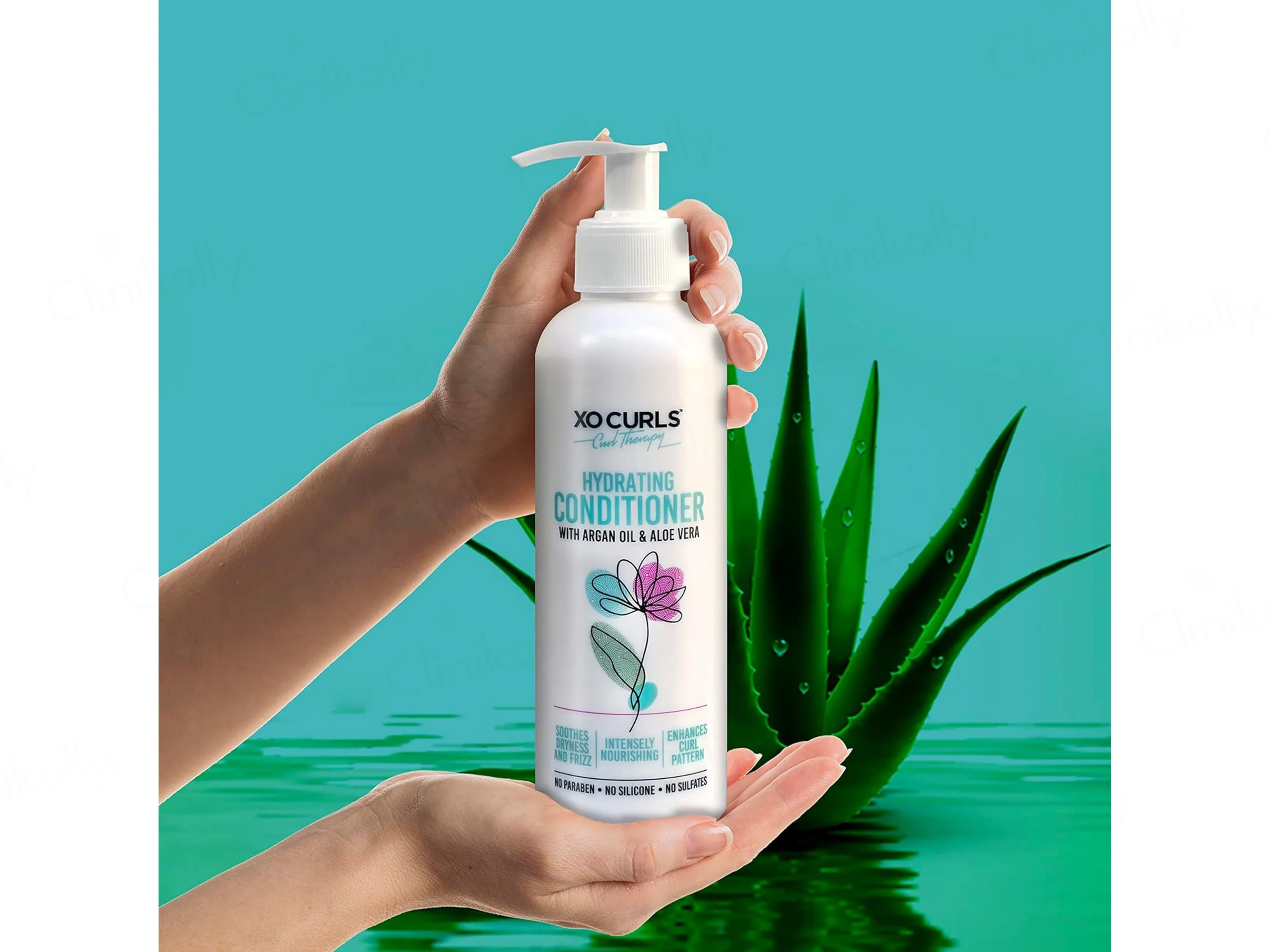 Xo Curls Hydrating Conditioner With Shea Butter, Argan Oil & Aloevera - Image 5