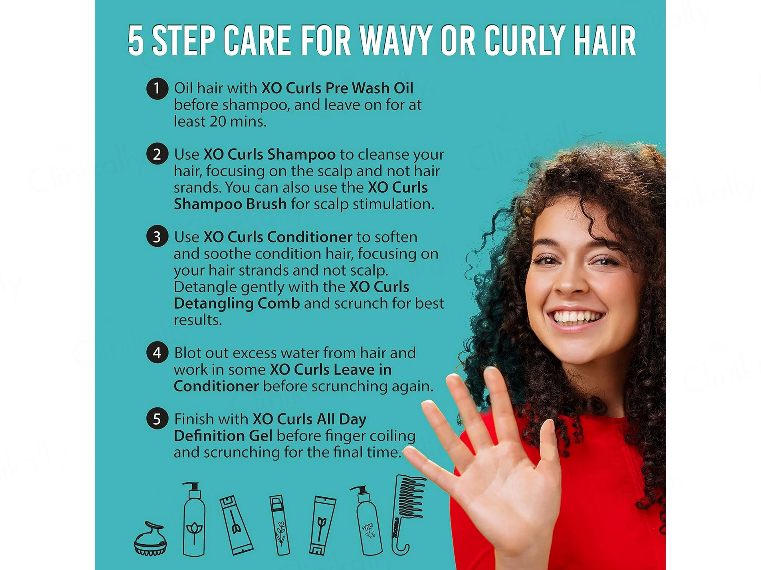 Xo Curls Hydrating Conditioner With Shea Butter, Argan Oil & Aloevera - Image 9