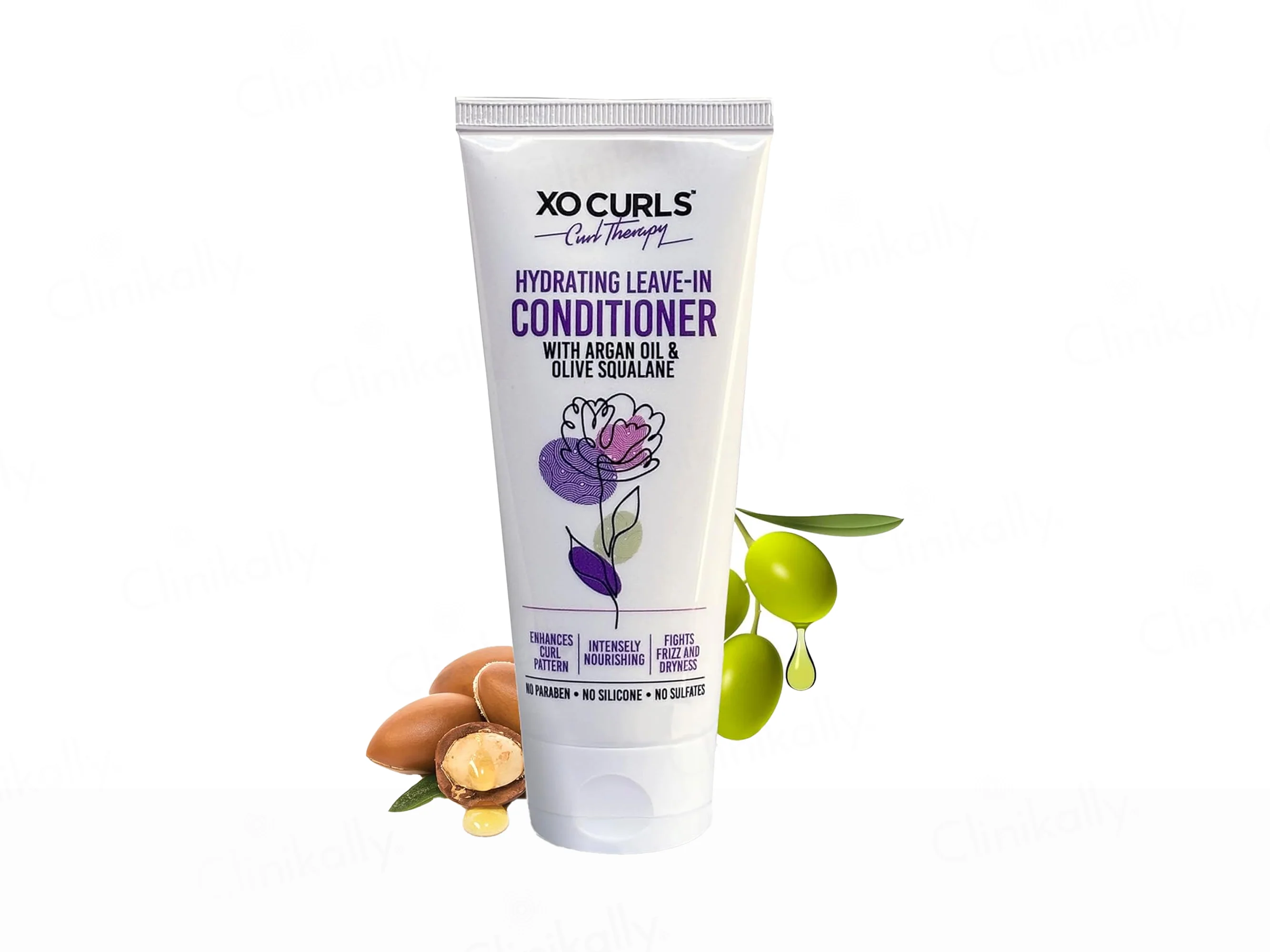 Xo Curls Hydrating Leave-In Conditioner With Brahmi, Olive Squalane & Argan Oil - Image 4